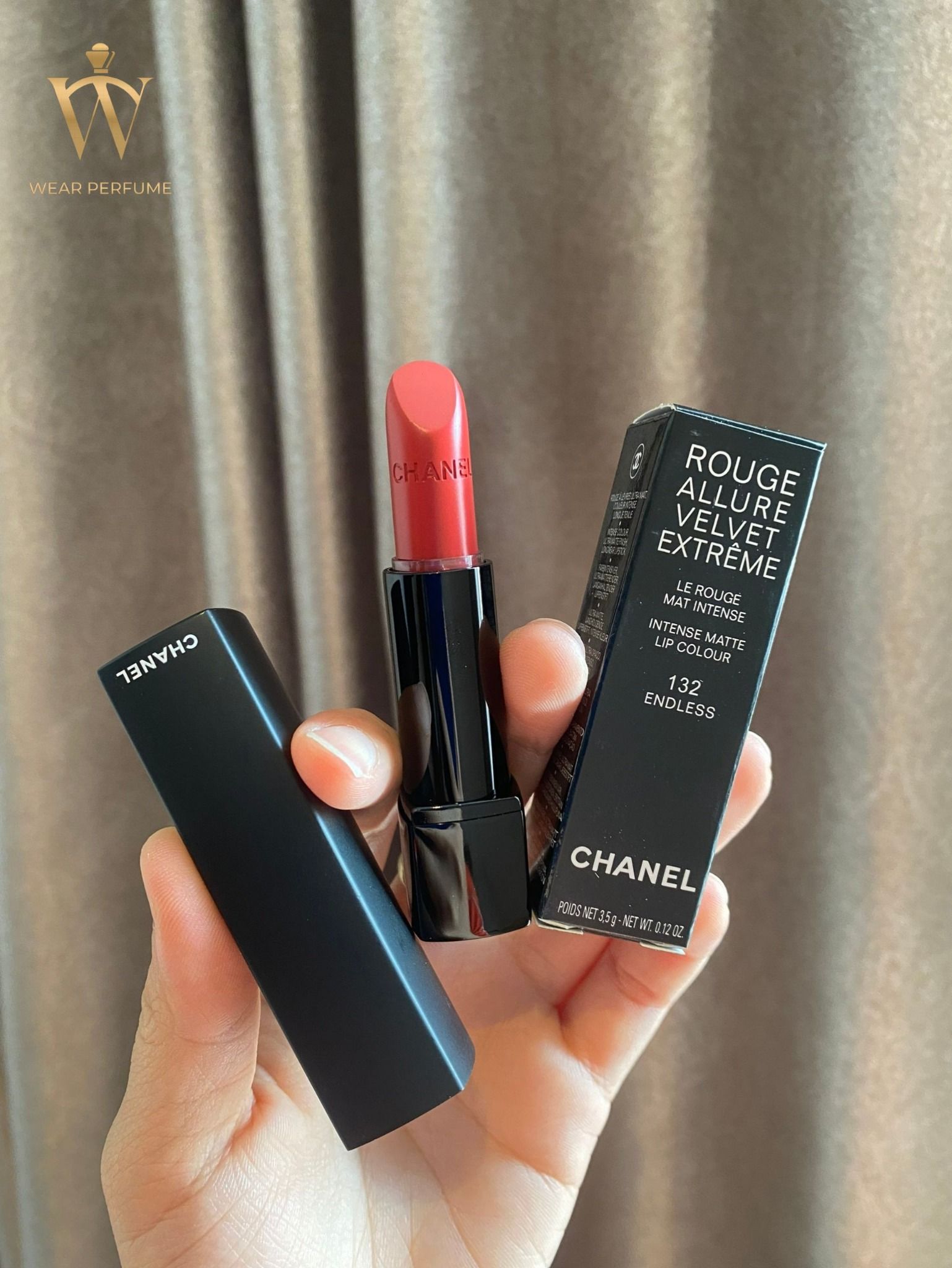  Son Chanel Rouge Allure Velvet Extreme 132 Endless - Màu Hoa Hồng Khô 