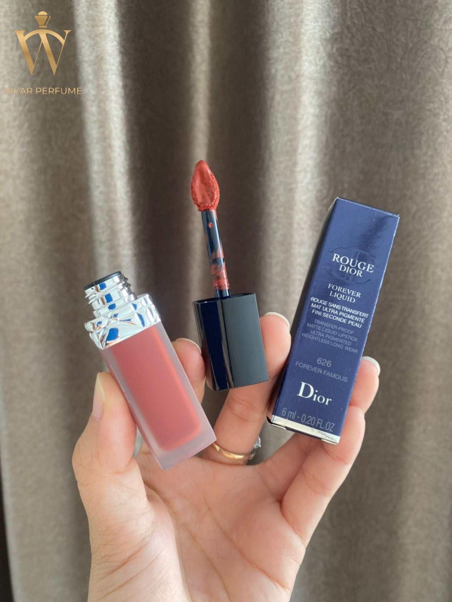  Son Kem Dior Rouge Forever Liquid 626 Forever Famous – Màu Cam Gạch 