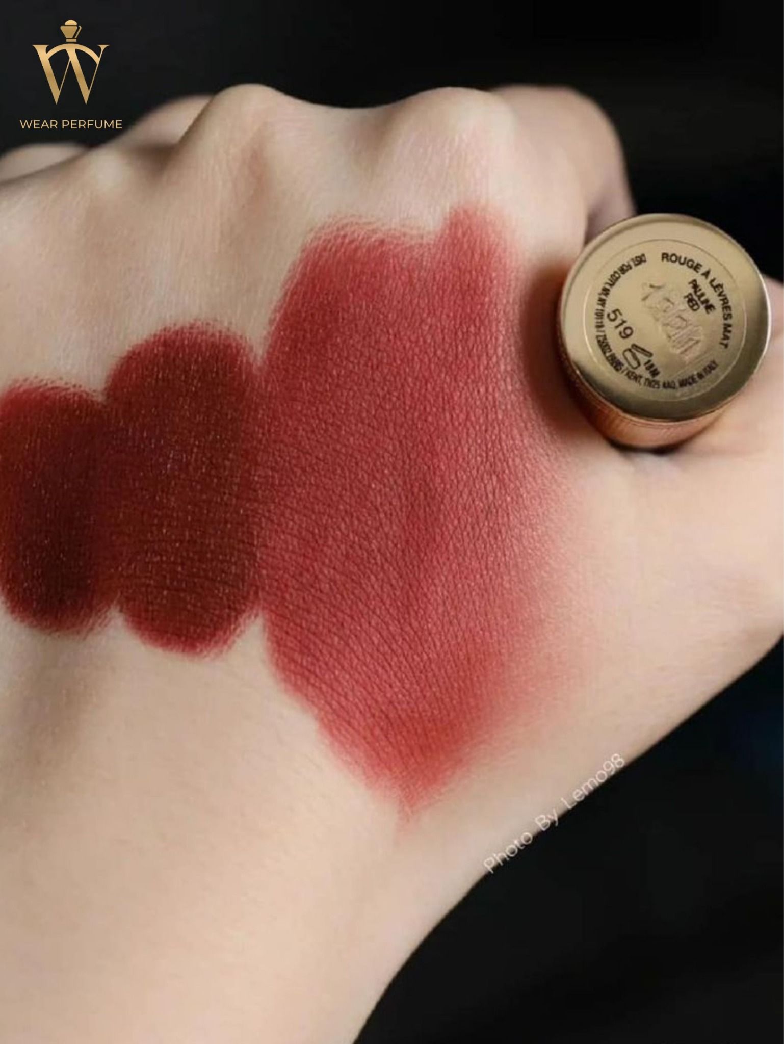  Son Lì Gucci Rouge À Lèvres Mat Lipstick - 519 Pauline Red - Màu Đỏ Đất 