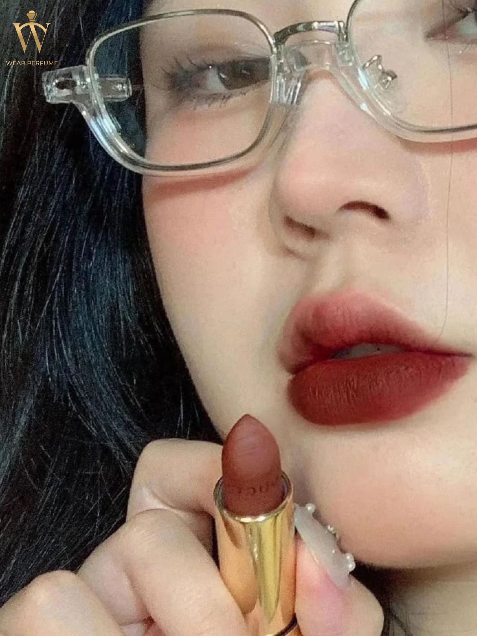  Son Lì Gucci Rouge À Lèvres Mat Lipstick - 519 Pauline Red - Màu Đỏ Đất 