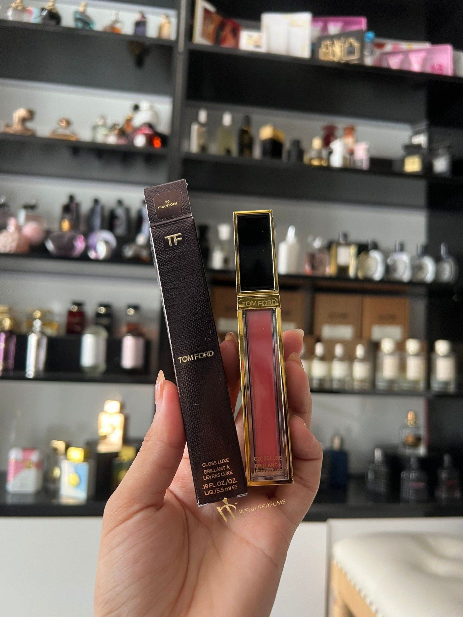  Son Kem Tom Ford Gloss Luxe Lip Gloss 20 Phantome - Màu Nâu Đất 