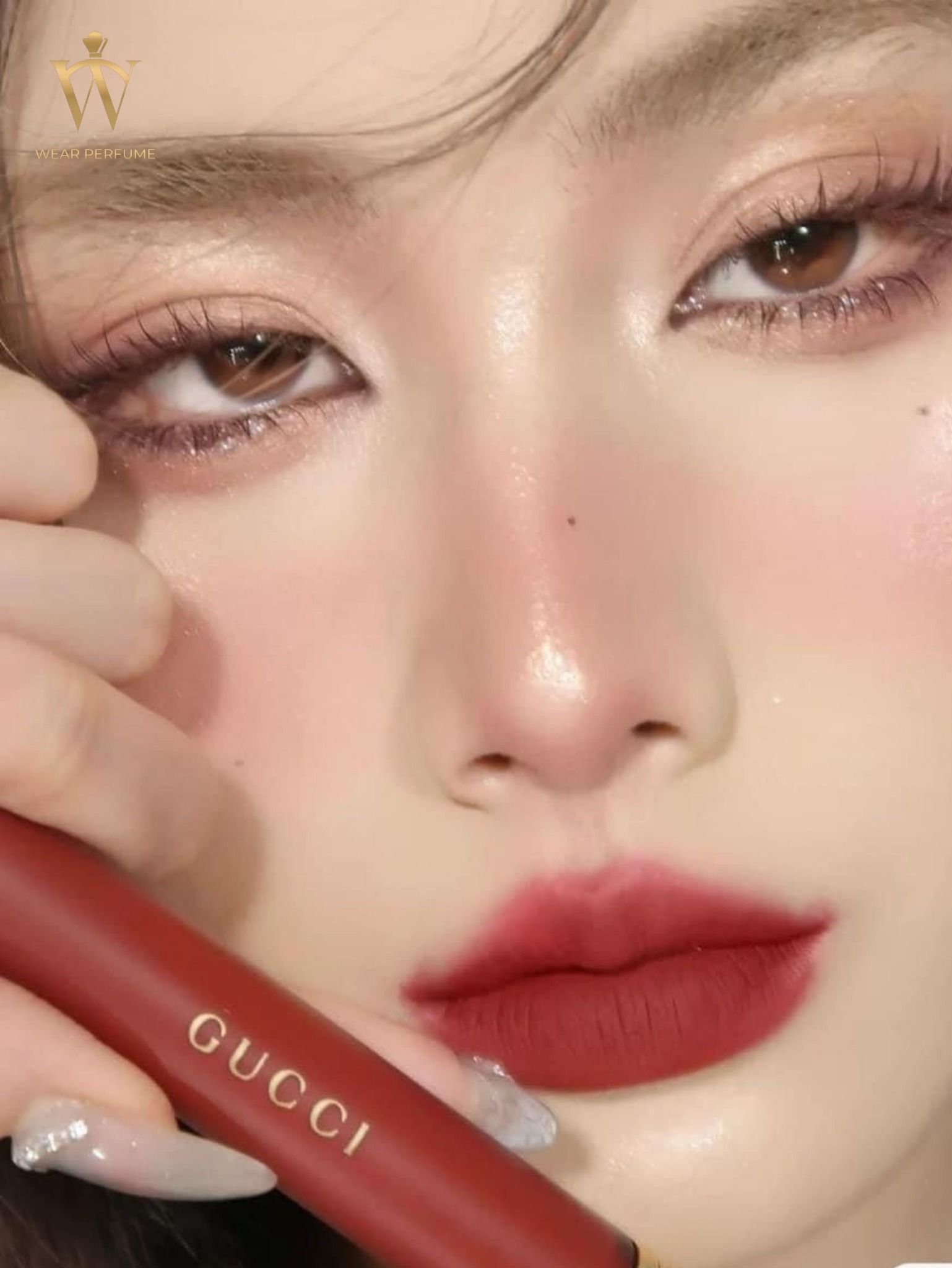  Son Kem Lì Gucci Rouge Liquid Matte 505 Janet Rust – Màu Đỏ Cam Đất 