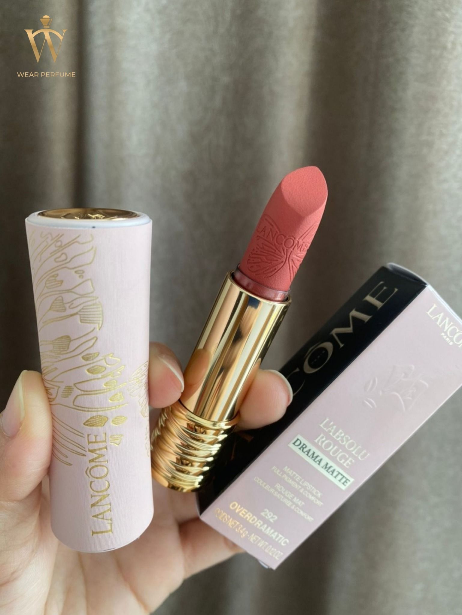  Son Lancome Matte 292 Overdramatic - Màu Hồng Đất (Phiên Bản Giới Hạn) 