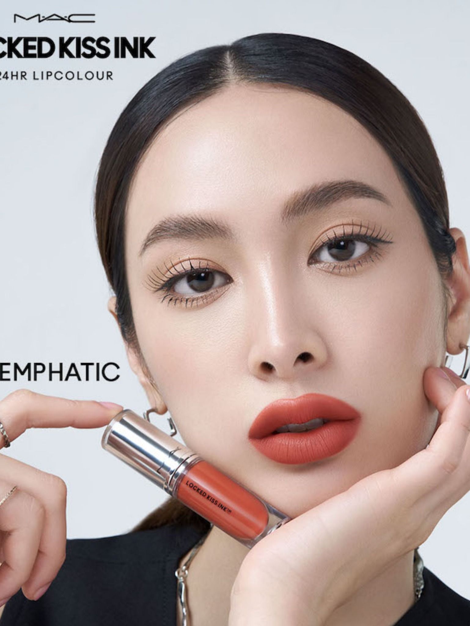  Son MAC 91 Emphatic Locked Kiss Ink 24HR - Màu Cam Gạch 