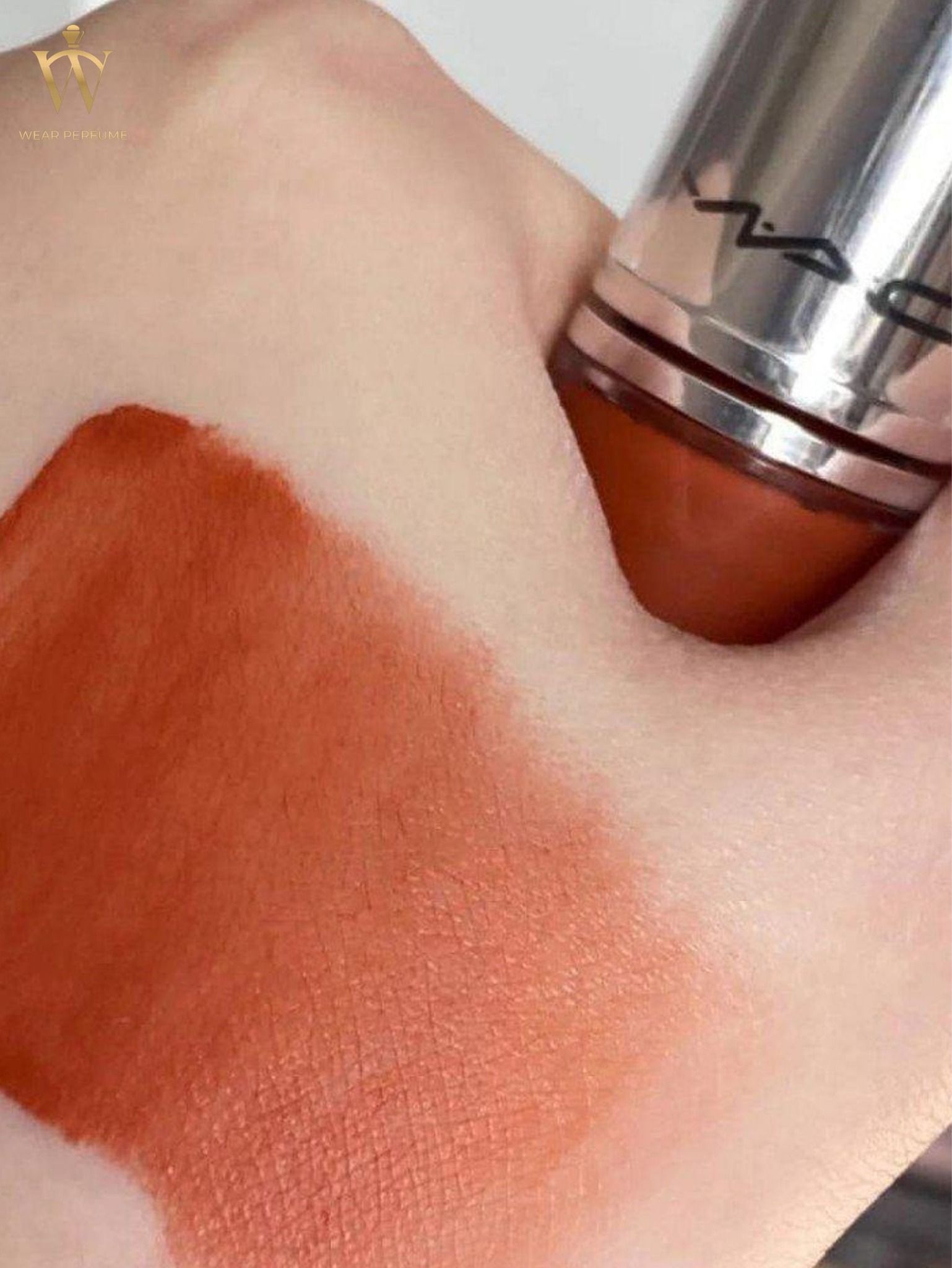  Son MAC 66 Terracotta Locked Kiss Ink 24HR - Màu Cam Cháy 