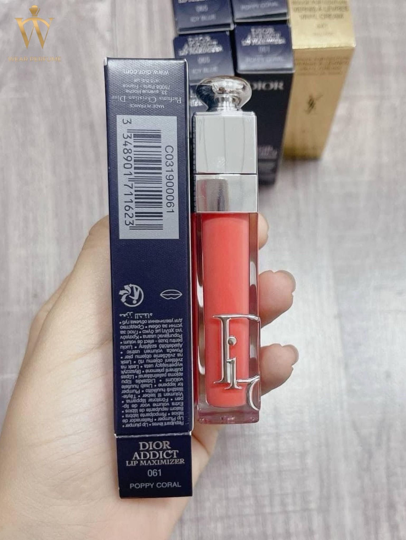  Son Dưỡng Dior Addict Lip Maximizer 061 Poppy Coral - Màu Đào Cam San Hô 