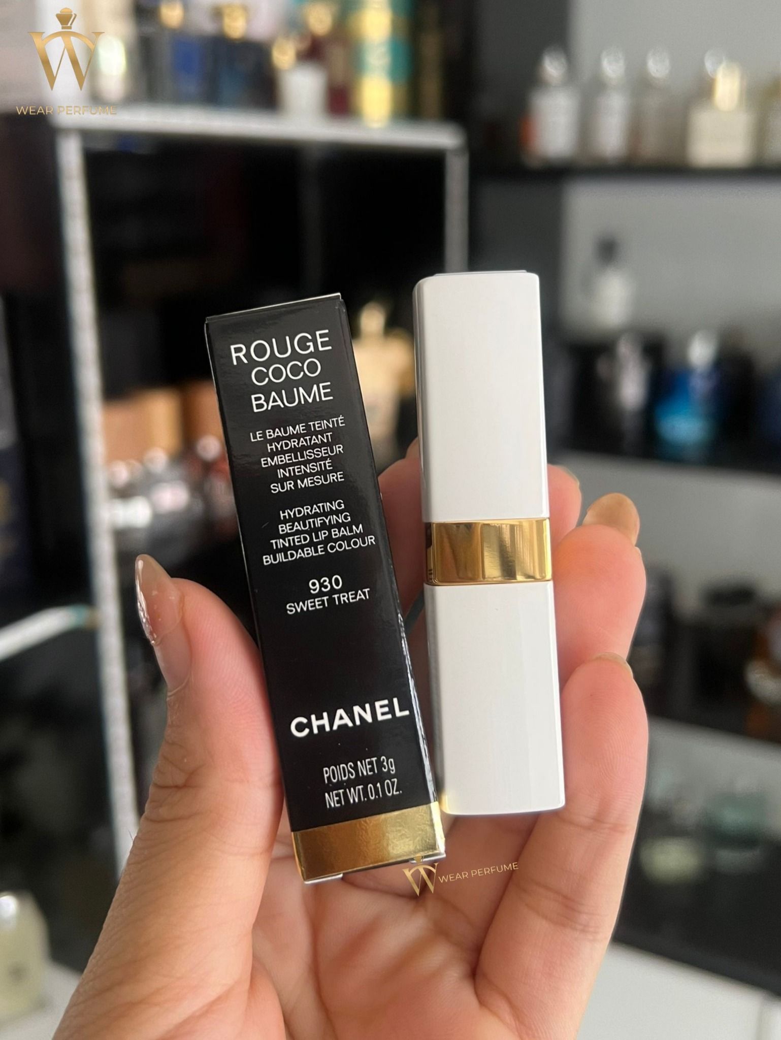  Son Dưỡng Chanel Rouge Coco Baume 930 Sweet Treat - Màu Hồng Đất 