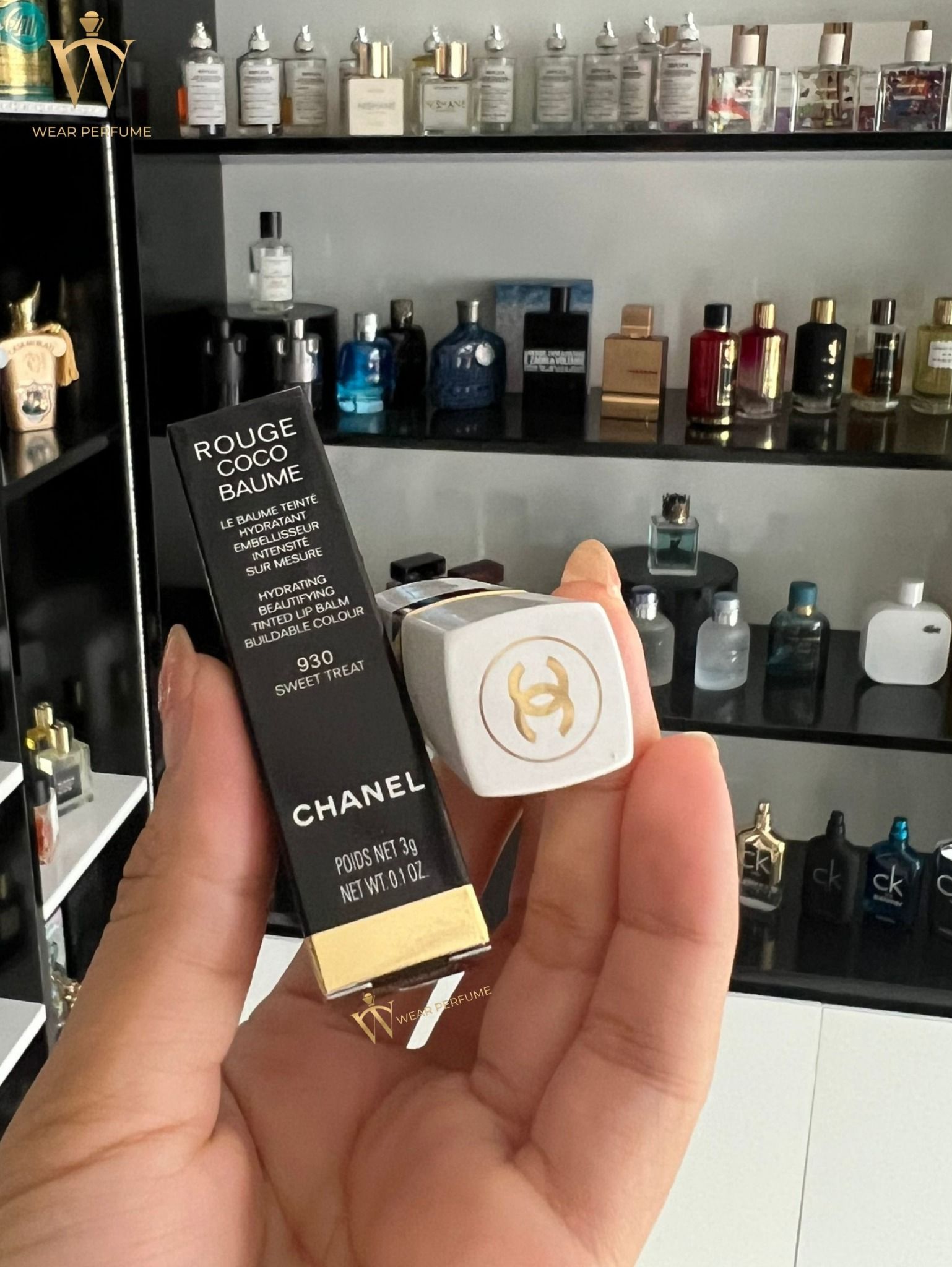  Son Dưỡng Chanel Rouge Coco Baume 930 Sweet Treat - Màu Hồng Đất 
