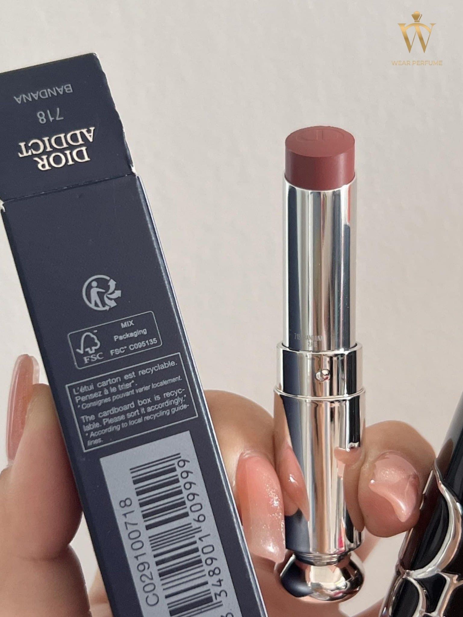  Son Dior Addict Lipstick Rouge Shine Màu 718 Bandana - Màu Nâu Cinnamon 