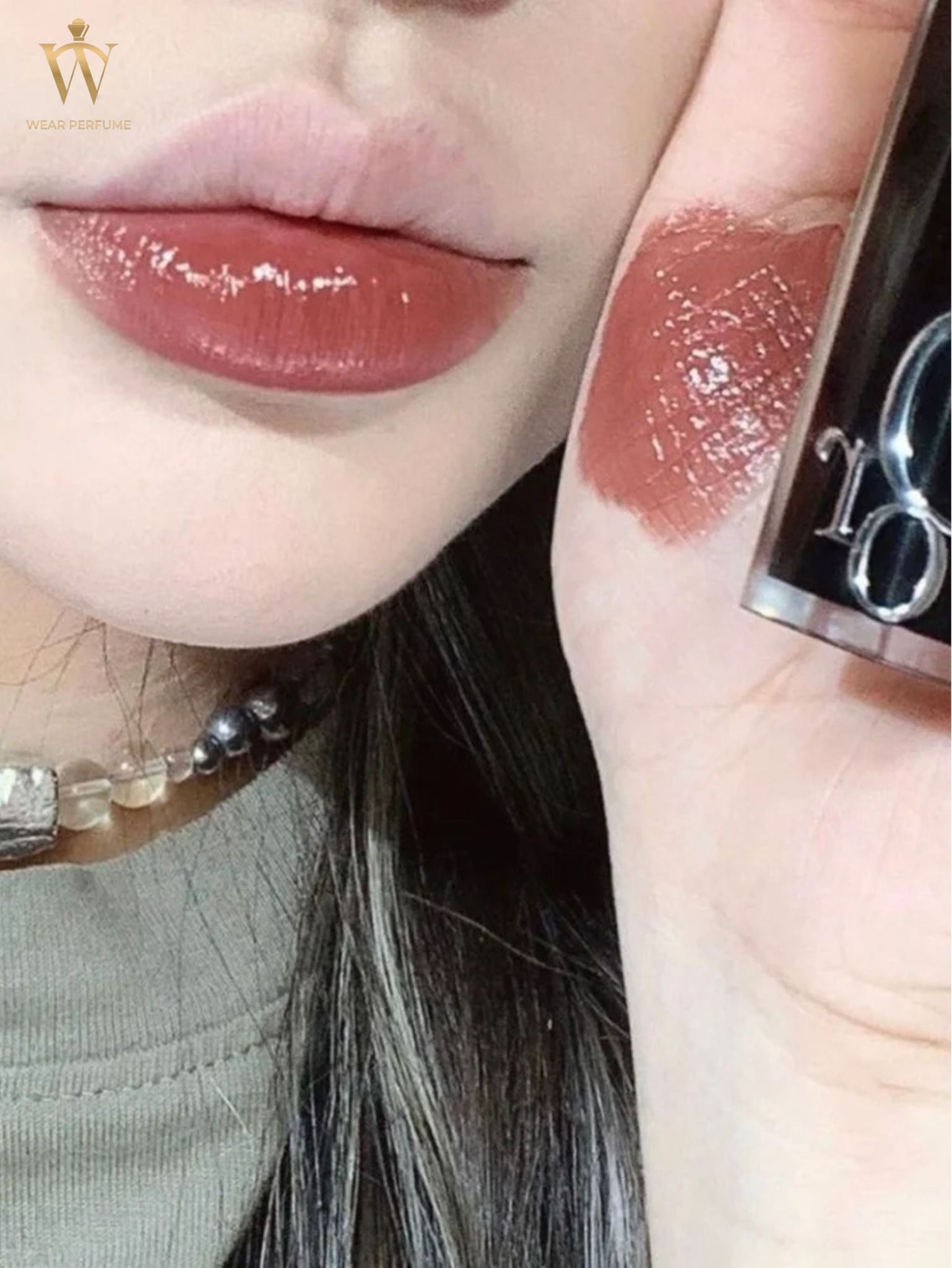  Son Dior Addict Lipstick Rouge Shine Màu 718 Bandana - Màu Nâu Cinnamon 