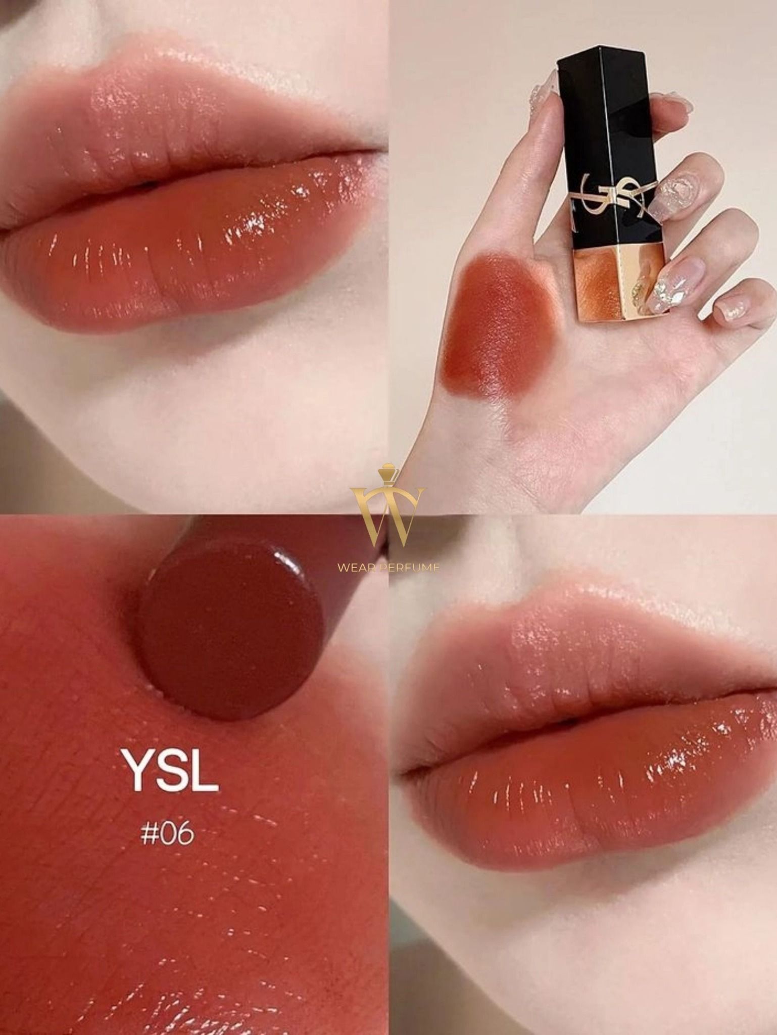  Son YSL The Bold 06 Reignited Amber - Màu Cam Hổ Phách ( Mới nhất ) 
