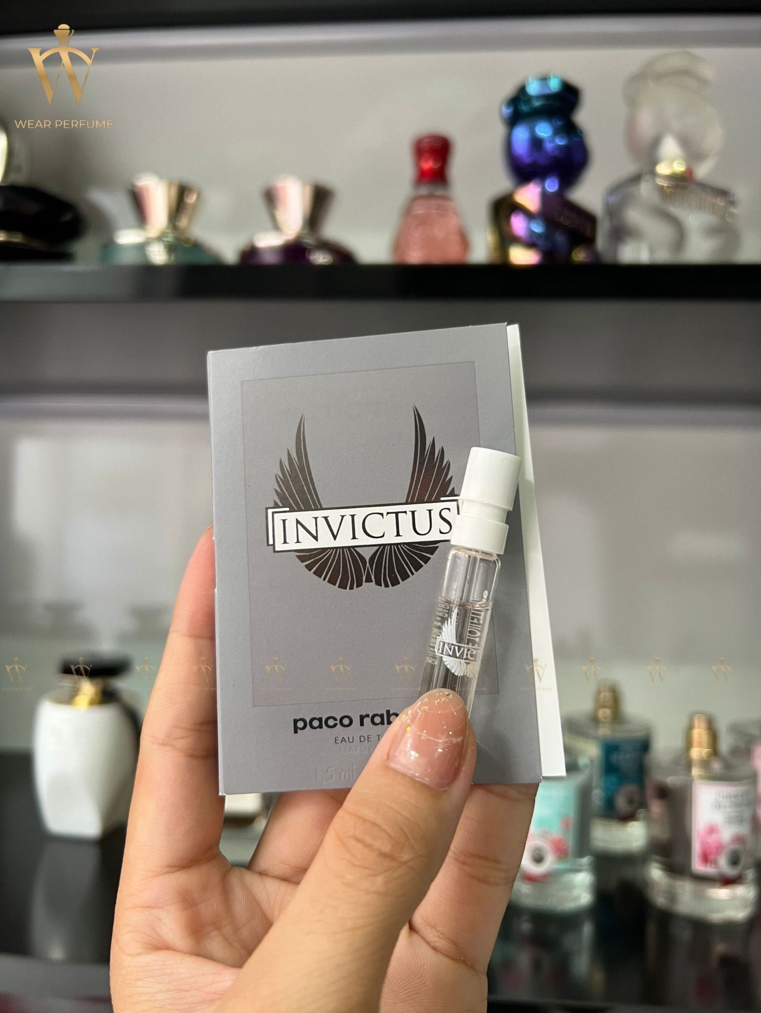  Vial Paco Rabanne Invictus EDT 1.5ml 