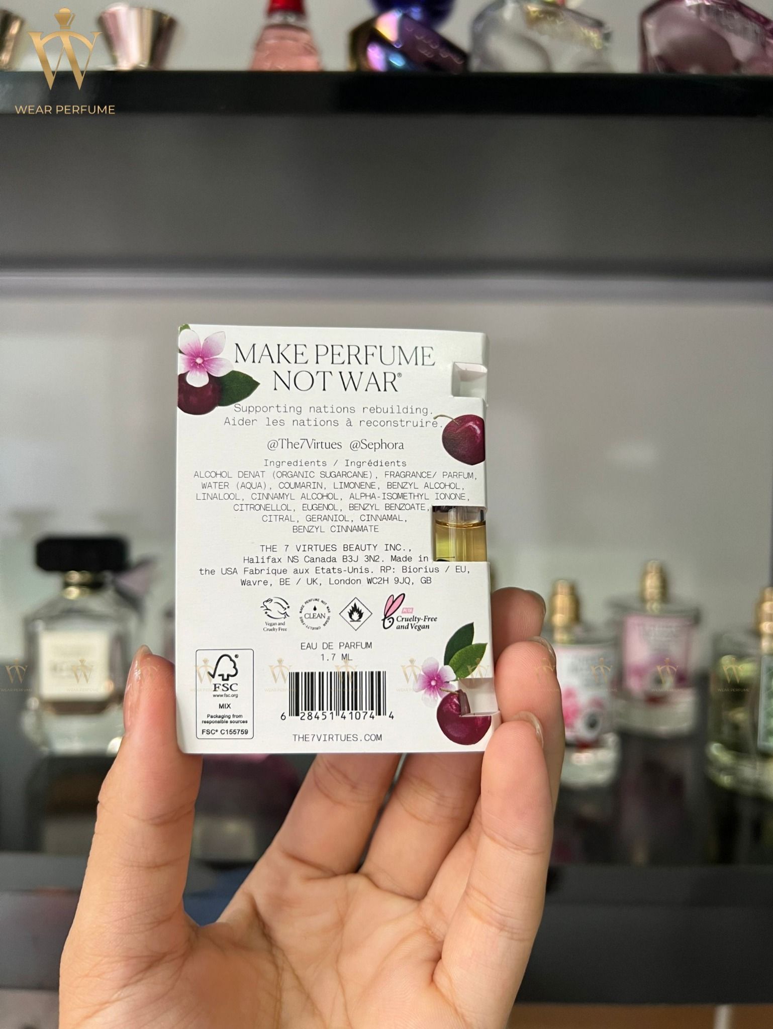  Vial The 7 Virtues Cherry Ambition Eau de Parfum 1.7ml 