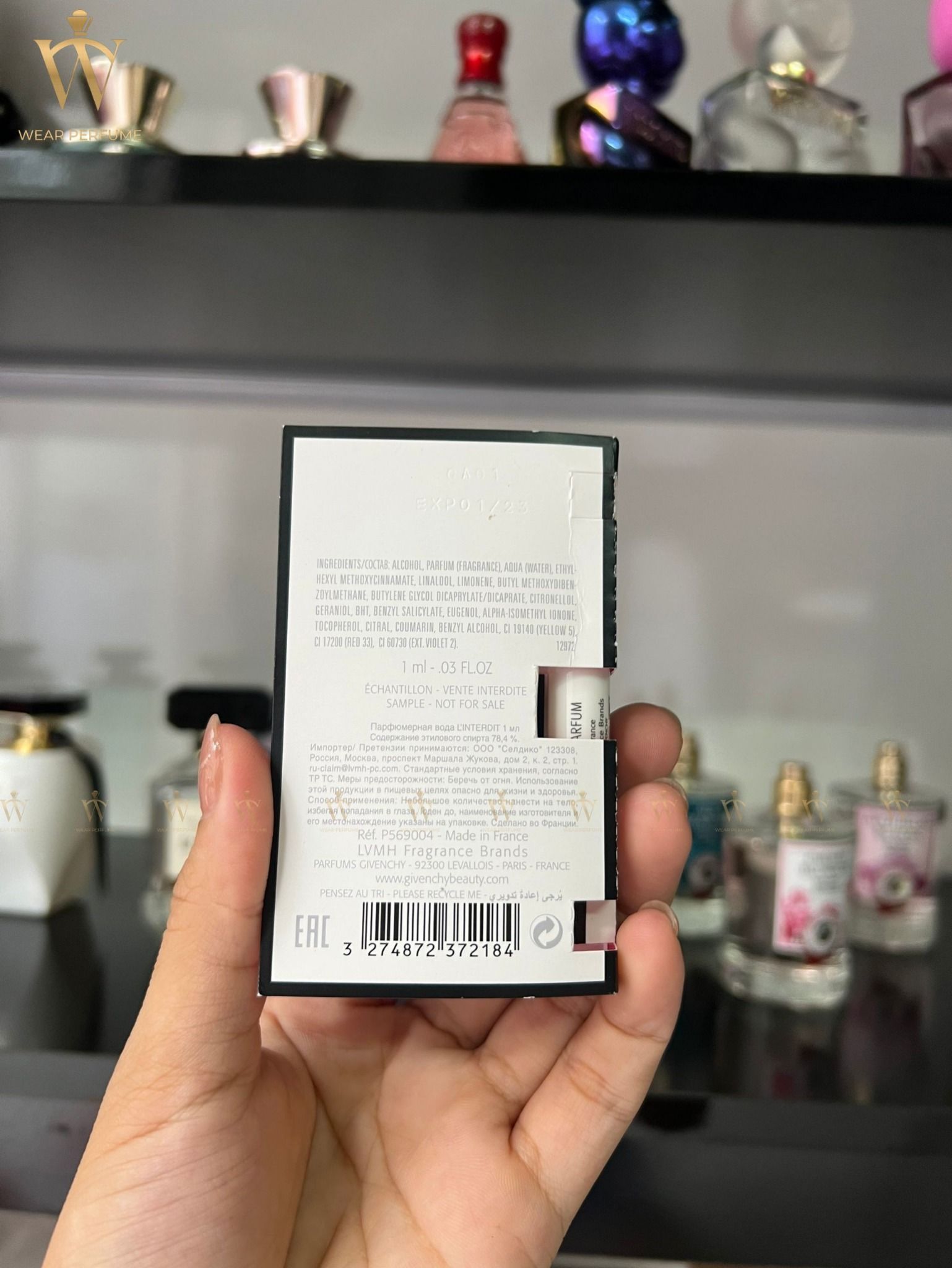  Vial Givenchy L’Interdit EDT 