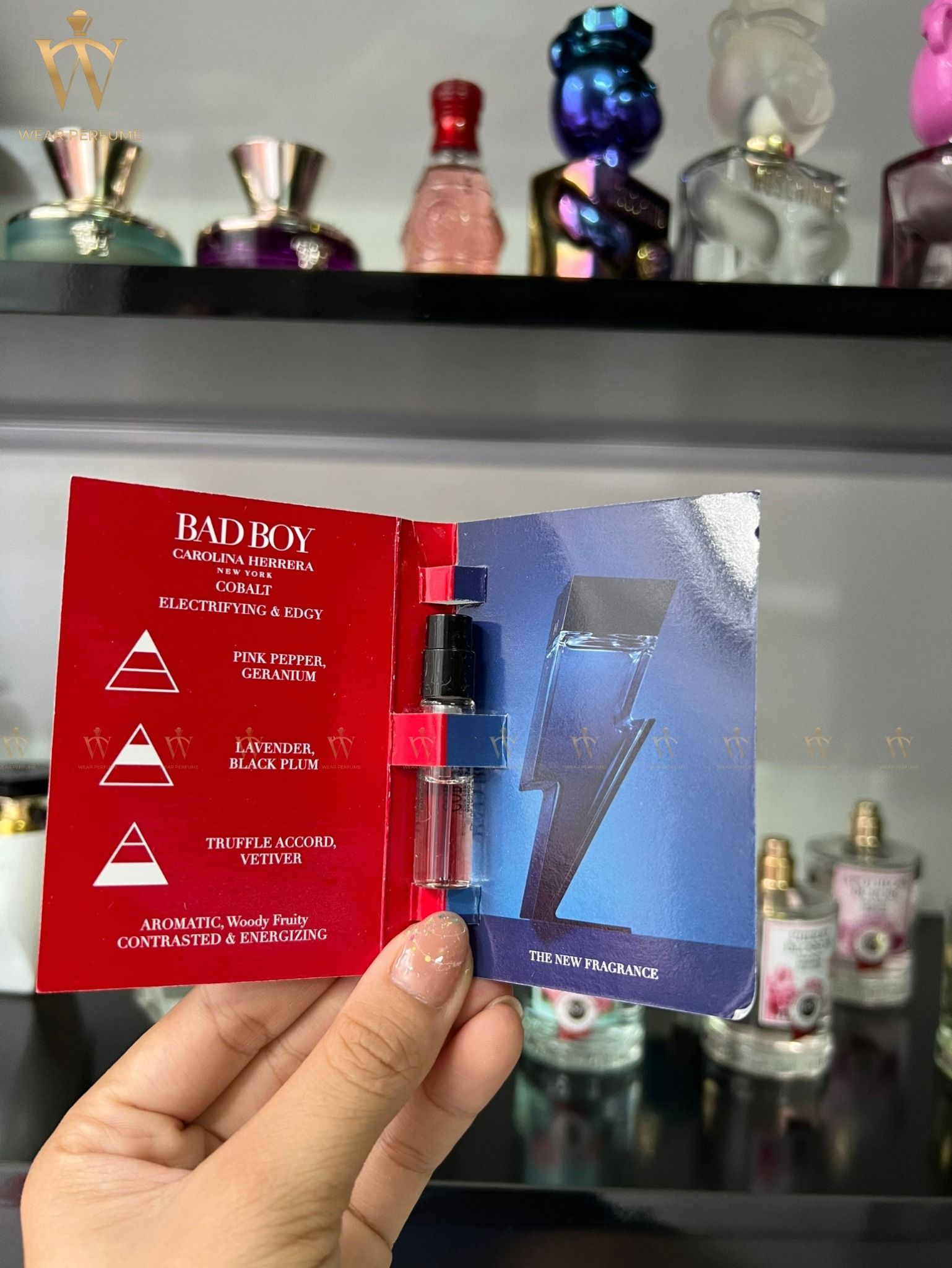 Vial Carolina Herrera Bad Boy Cobalt EDP 