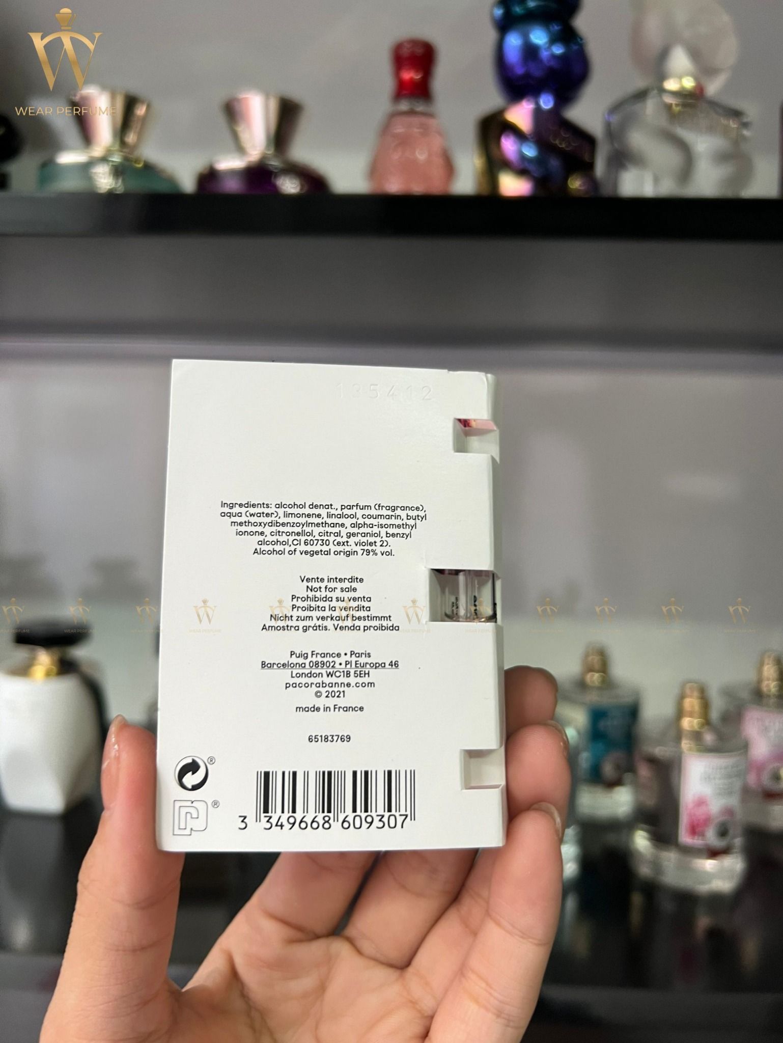  Vial Paco Rabanne Phantom EDT 