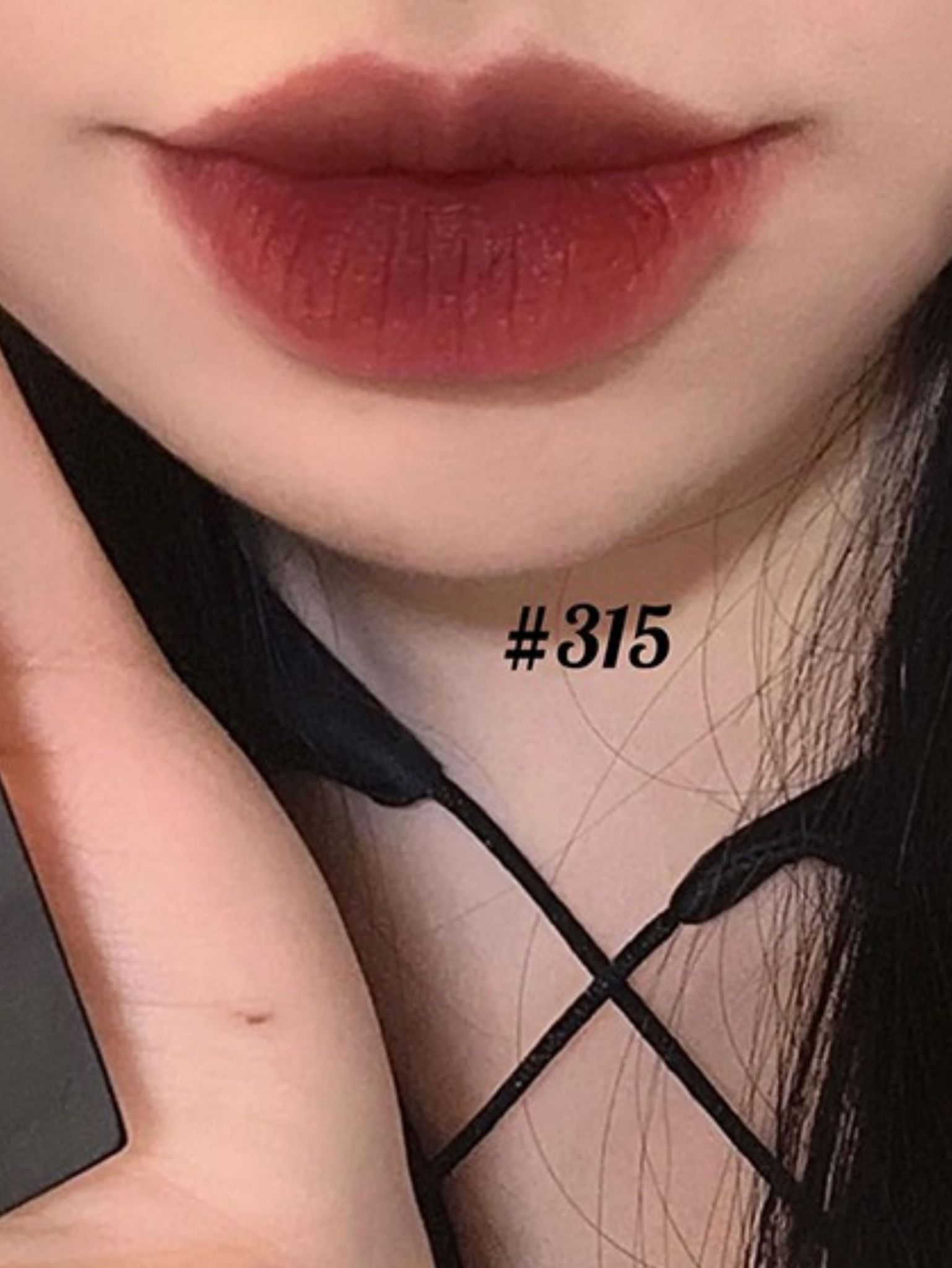  Son YSL The Slim Velvet Radical 315 Boundless Maroon - Màu Đỏ Nâu 