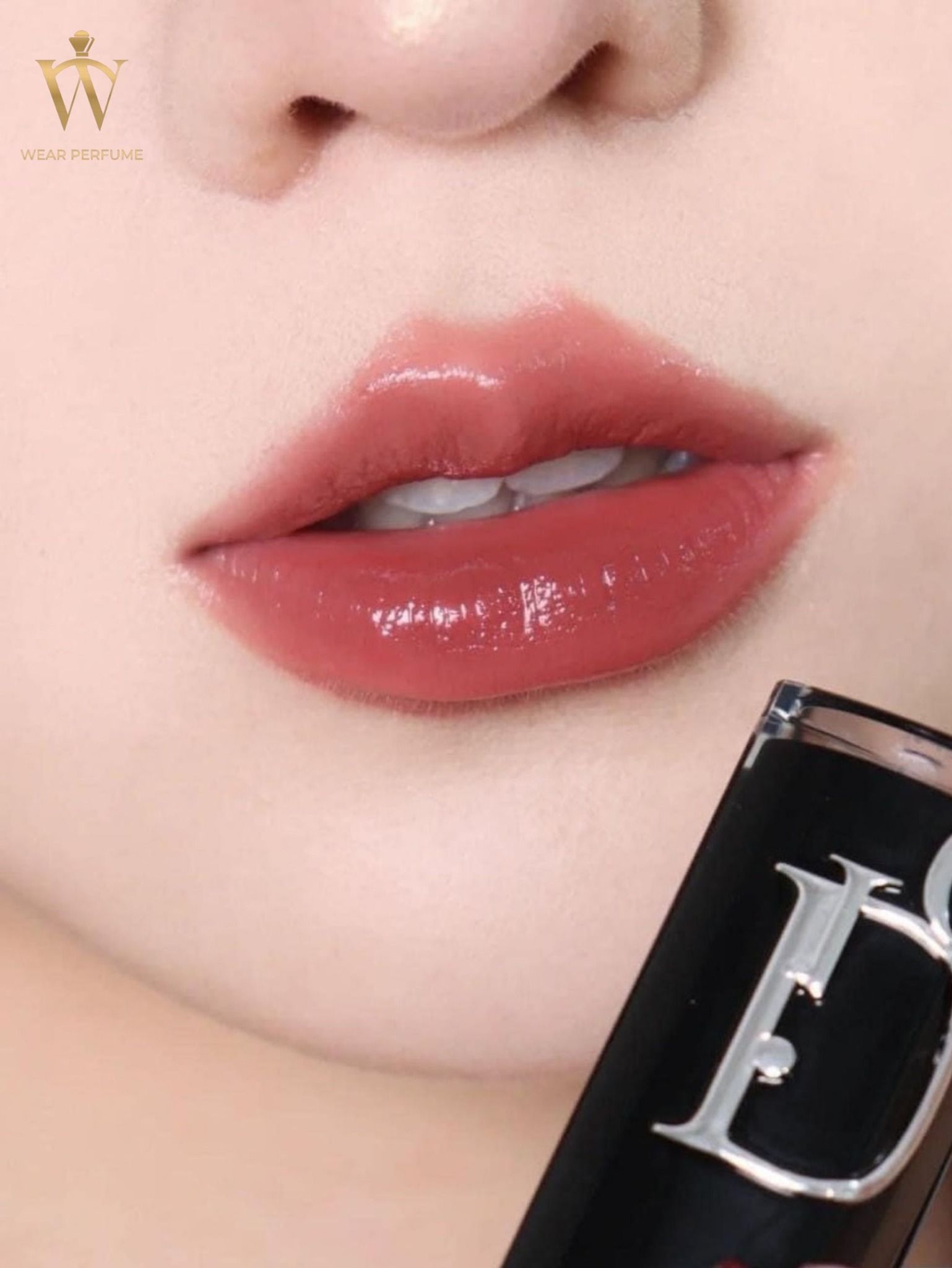  Son Dior Addict Hydrating Shine Lipstick 727 Dior Tulle - Màu Hồng Đất 