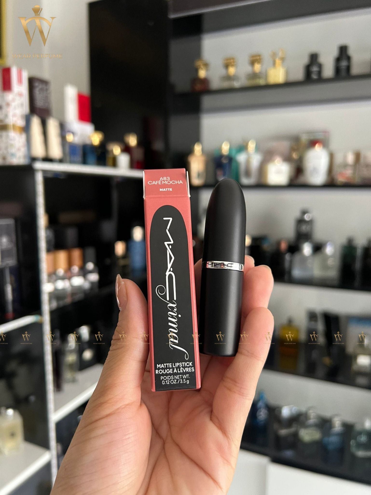  (New 2024) Son MAC Ximal Silky Matte 683 Cafe Mocha - Màu Cam Đào Nude 