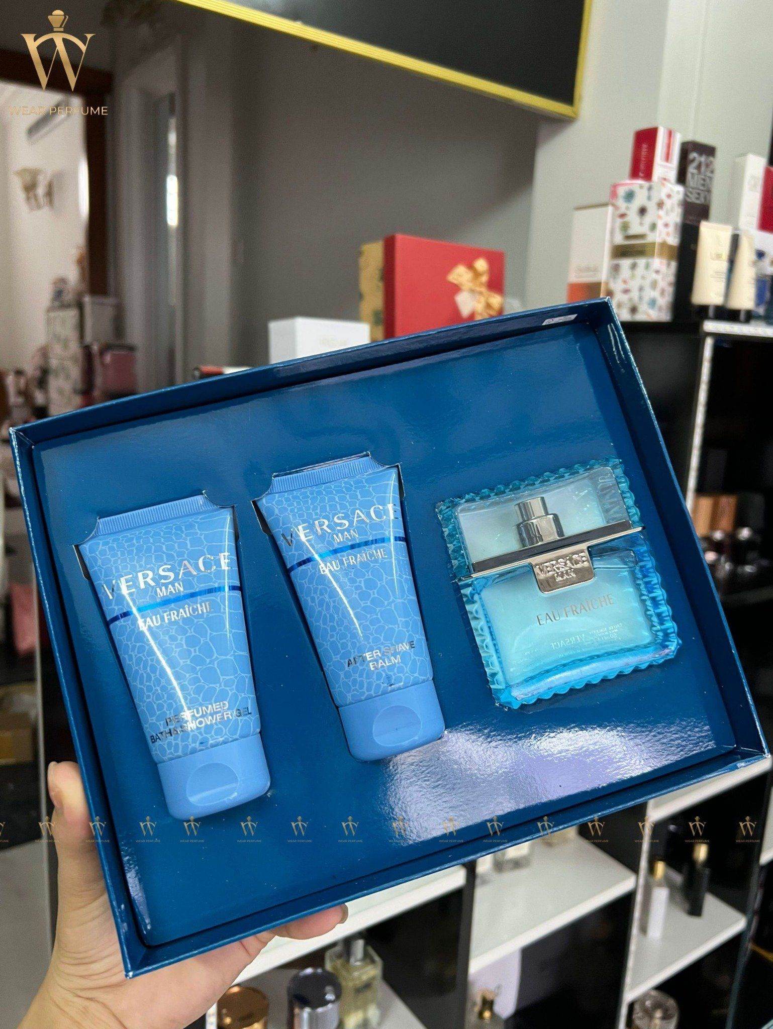  Giftset Nước Hoa Versace Eau Fraiche (50ML+50ML+50ML) 