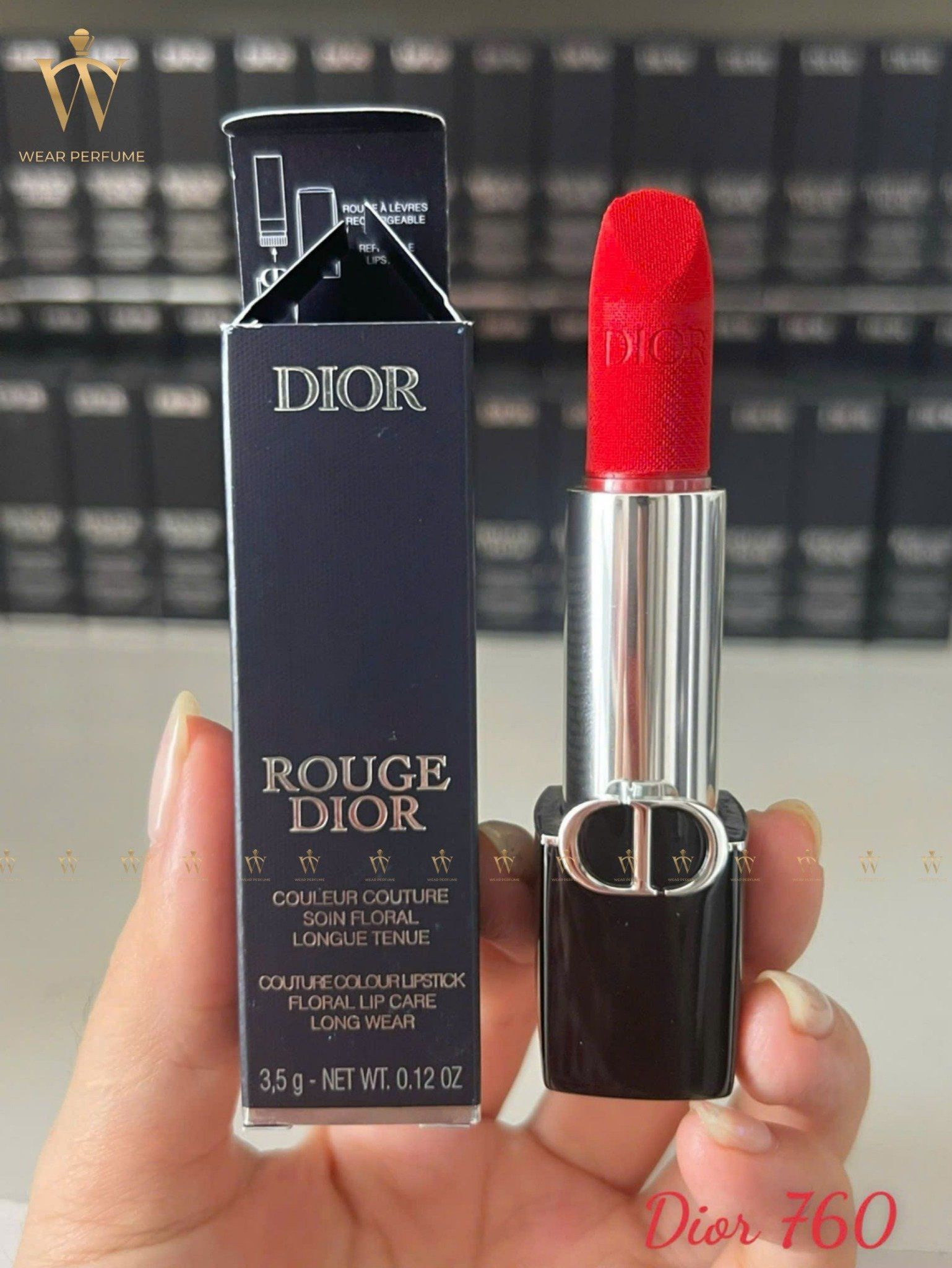  Son Dior Rouge Dior Couture Velvet 760 - Màu Đỏ Hồng 