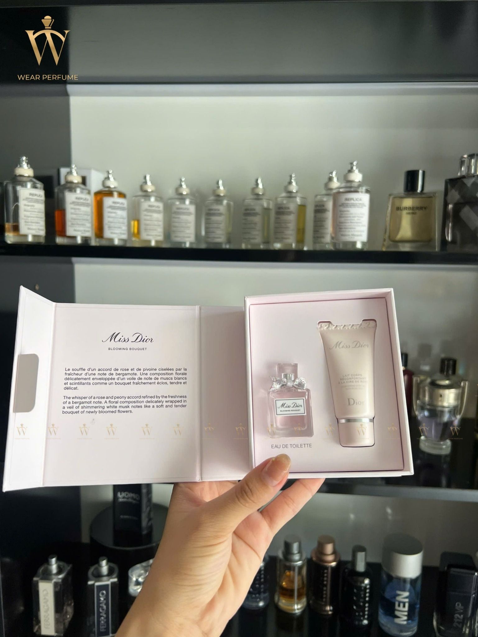  Set Nước Hoa Và Lotion Milk Miss Dior Blooming Bouquet ( 5ML + 20ML) 