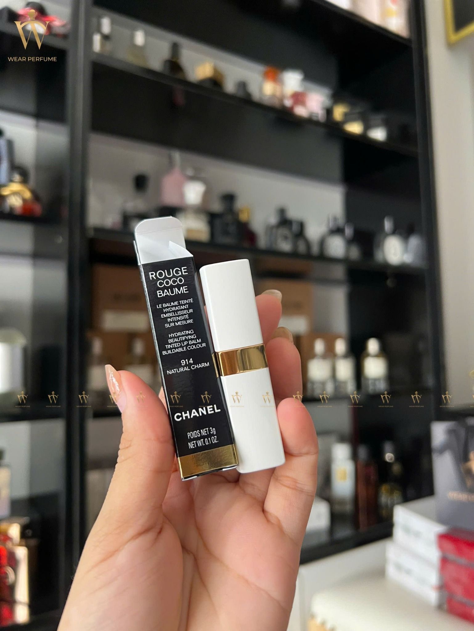  Son Dưỡng Chanel Rouge Coco Baume 914 Natural Charm - Màu Cam Đất 