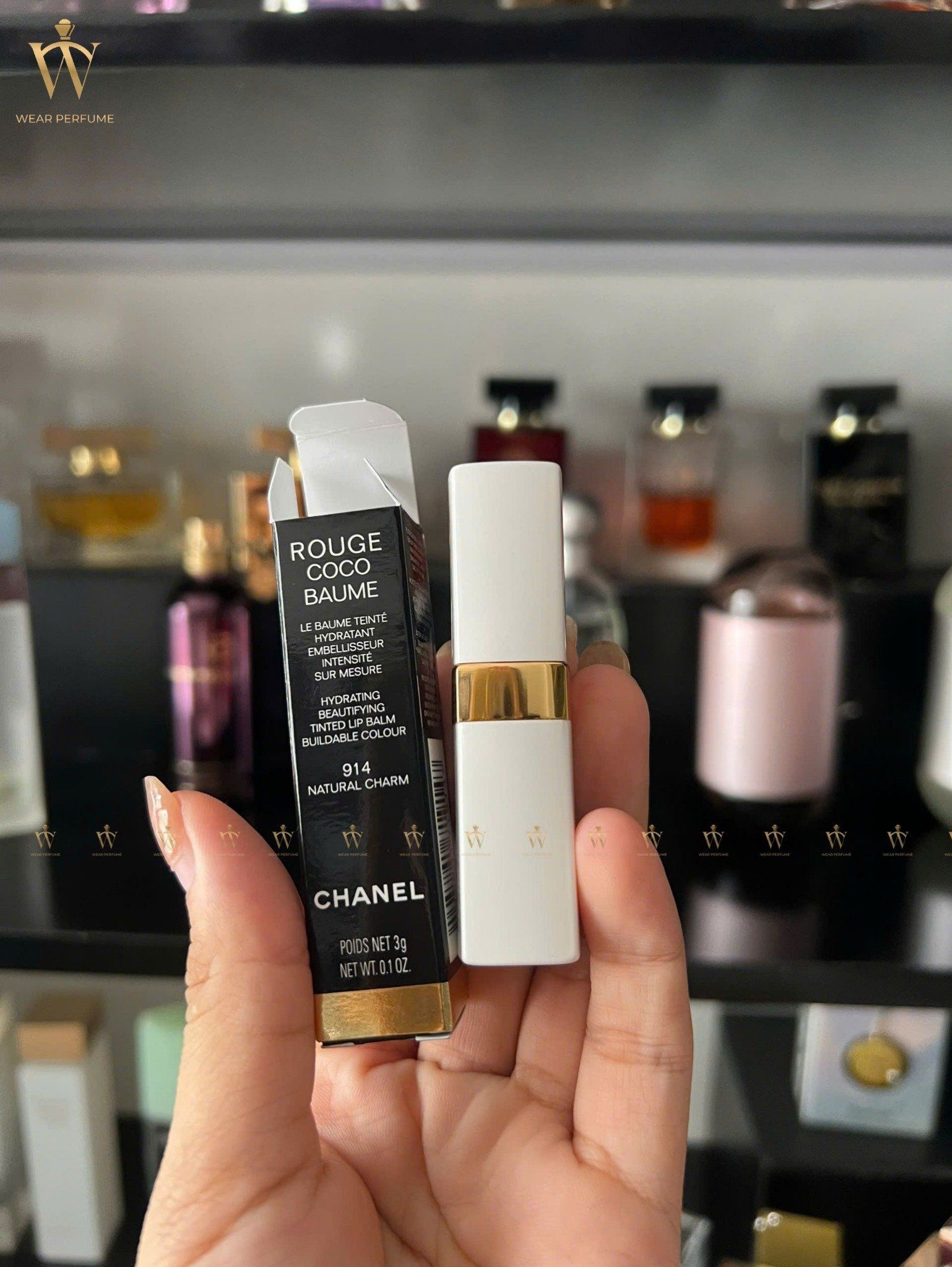  Son Dưỡng Chanel Rouge Coco Baume 914 Natural Charm - Màu Cam Đất 