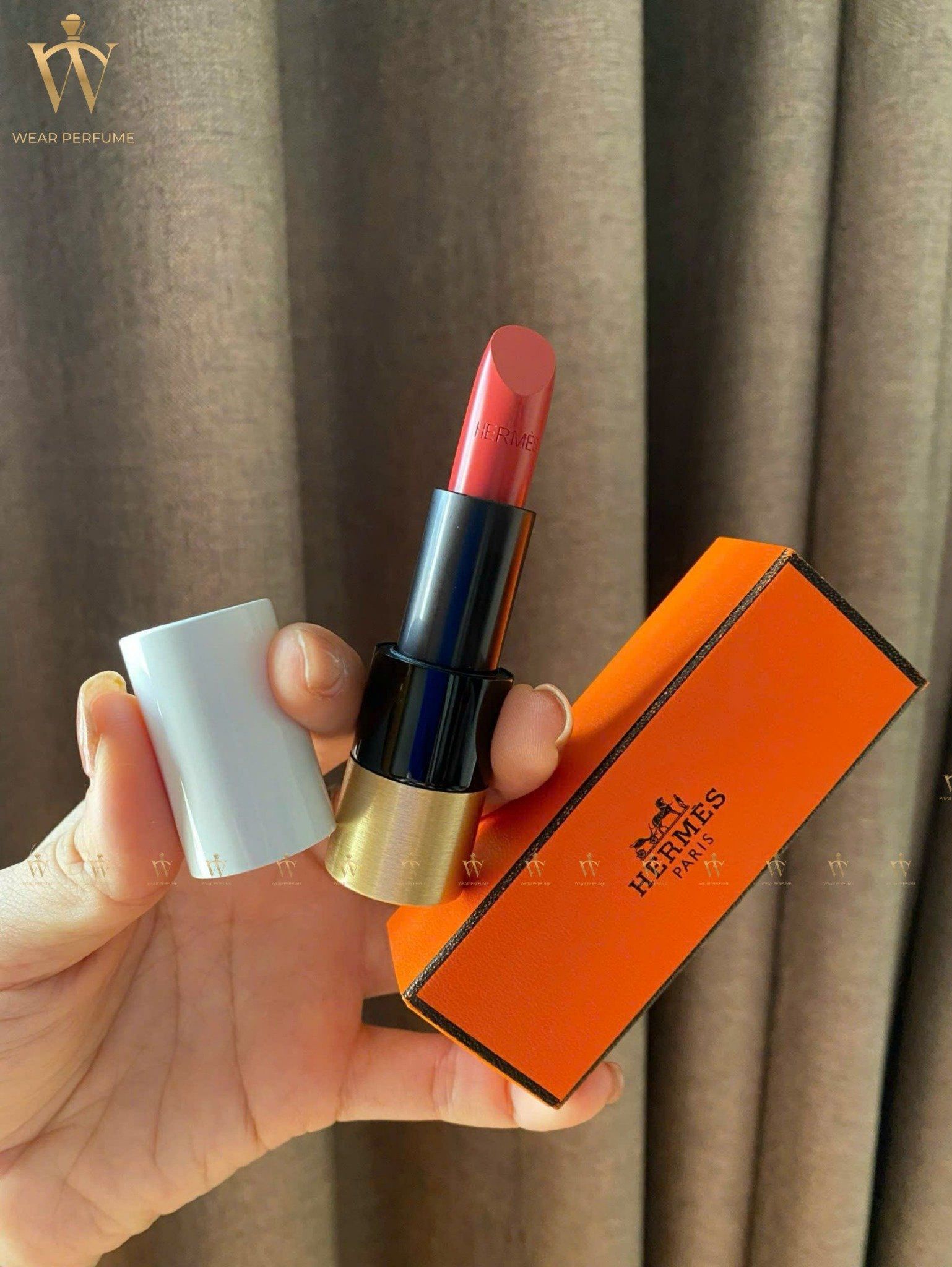  Son Hermès Satin 21 Rose Épicé - Màu Cánh Hồng Khô 