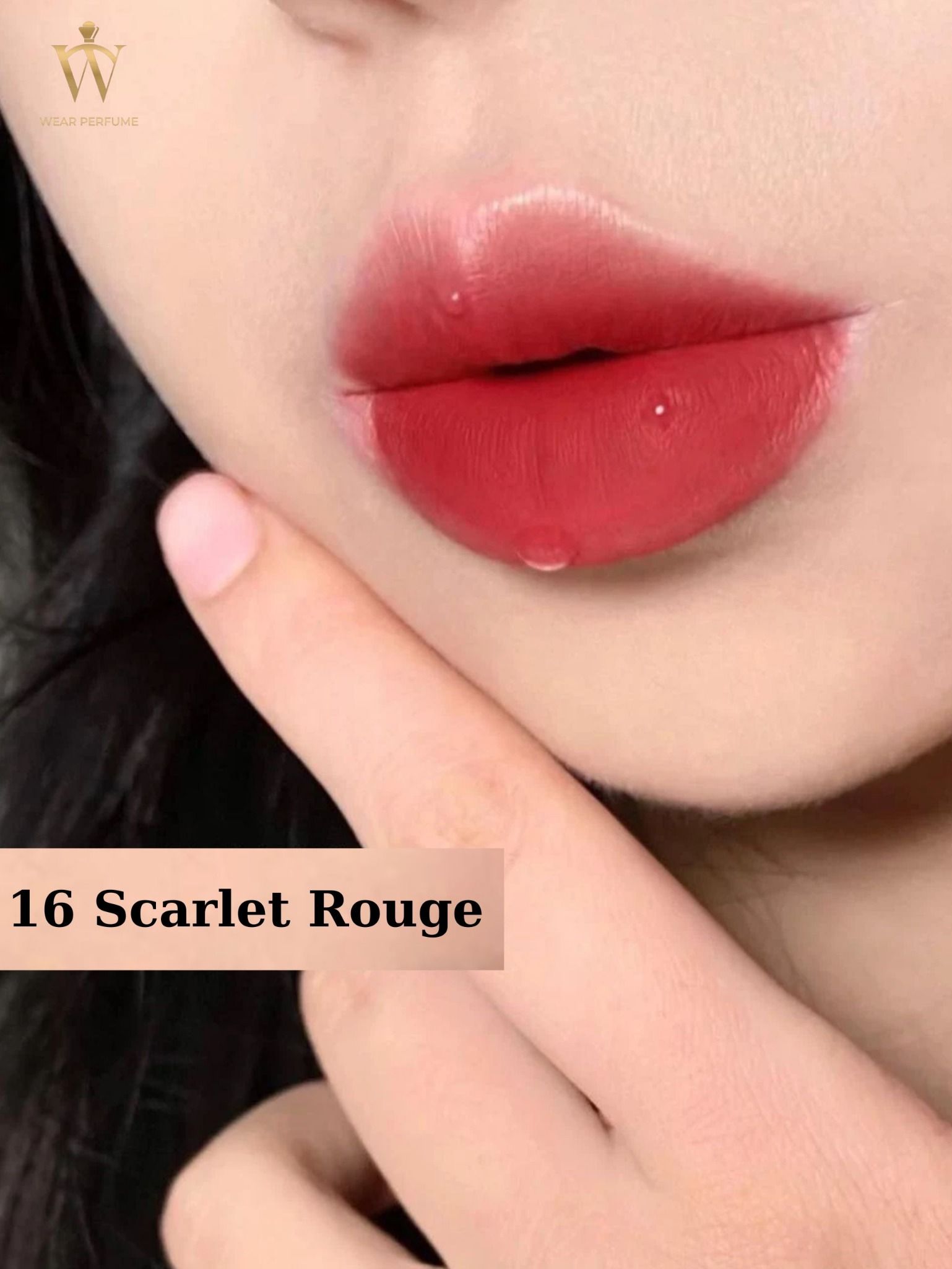  Son Kem Tom Ford TF Liquid Lip Luxe Matte 16 Scarlet Rouge - Màu Đỏ Thuần 