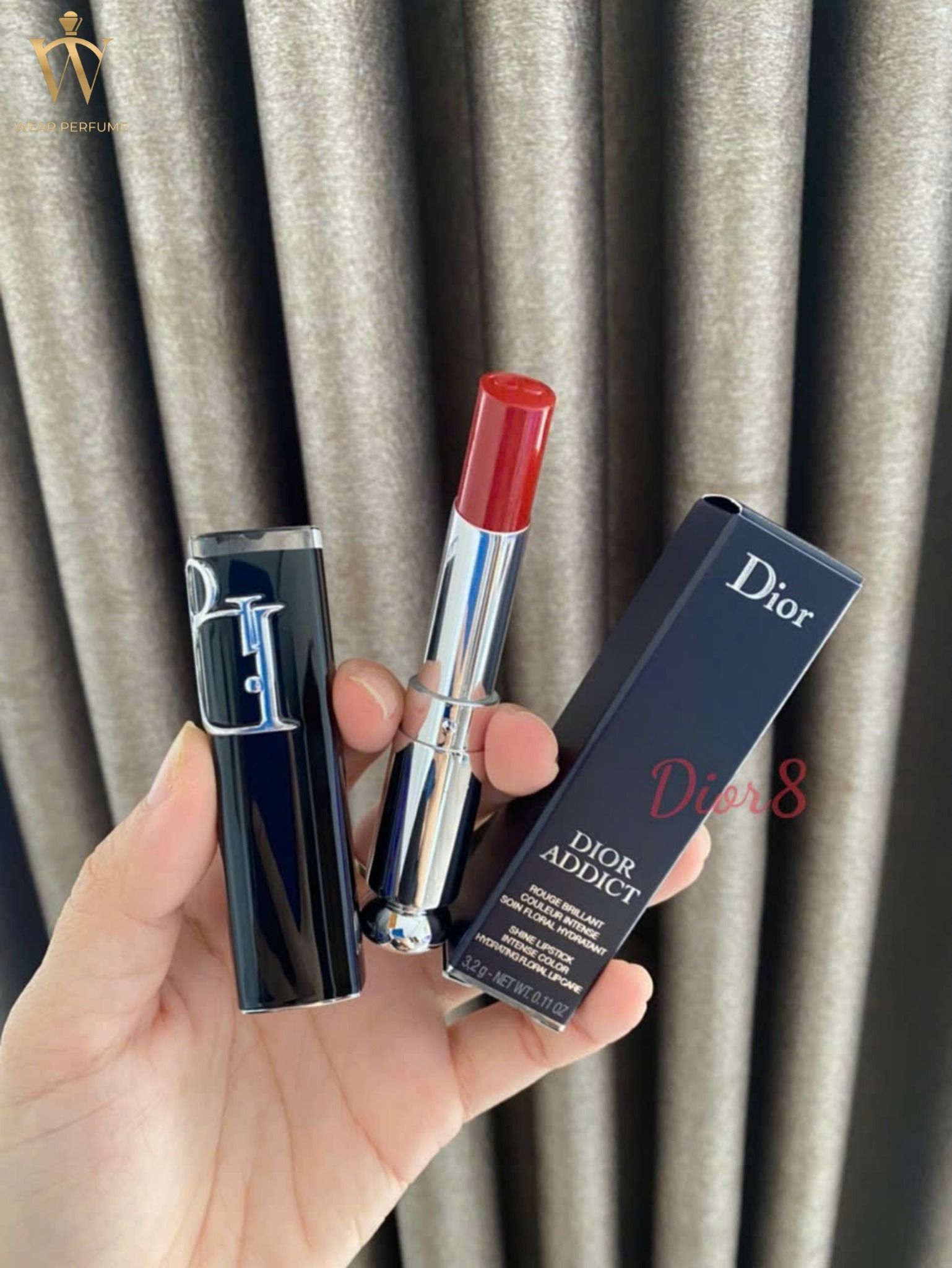  Son Dior Addict Lipstick Rouge Shine Dior 8 - Màu Đỏ Gạch ( Mới Nhất ) 