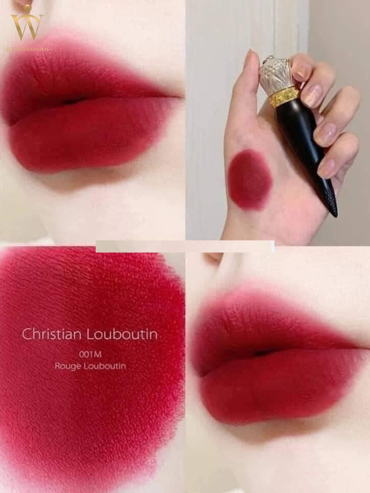 Son Lì Christian Louboutin Màu 001M Rouge Louboutin - Màu Đỏ Cổ Điển 