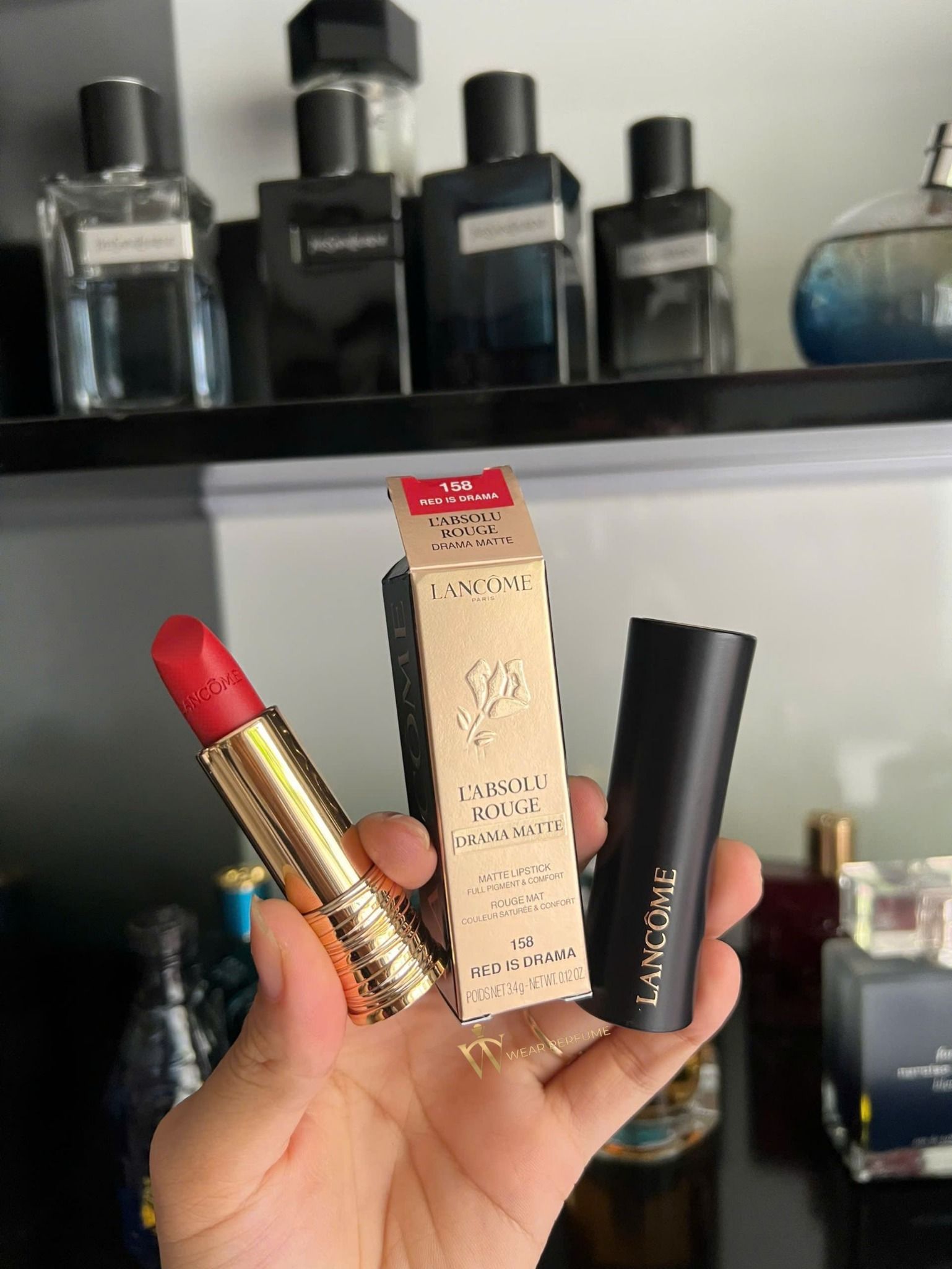  Son Lancome 158 Red Is Drama - Nét Đỏ Quyến Rũ Cho Nàng Cá Tính 