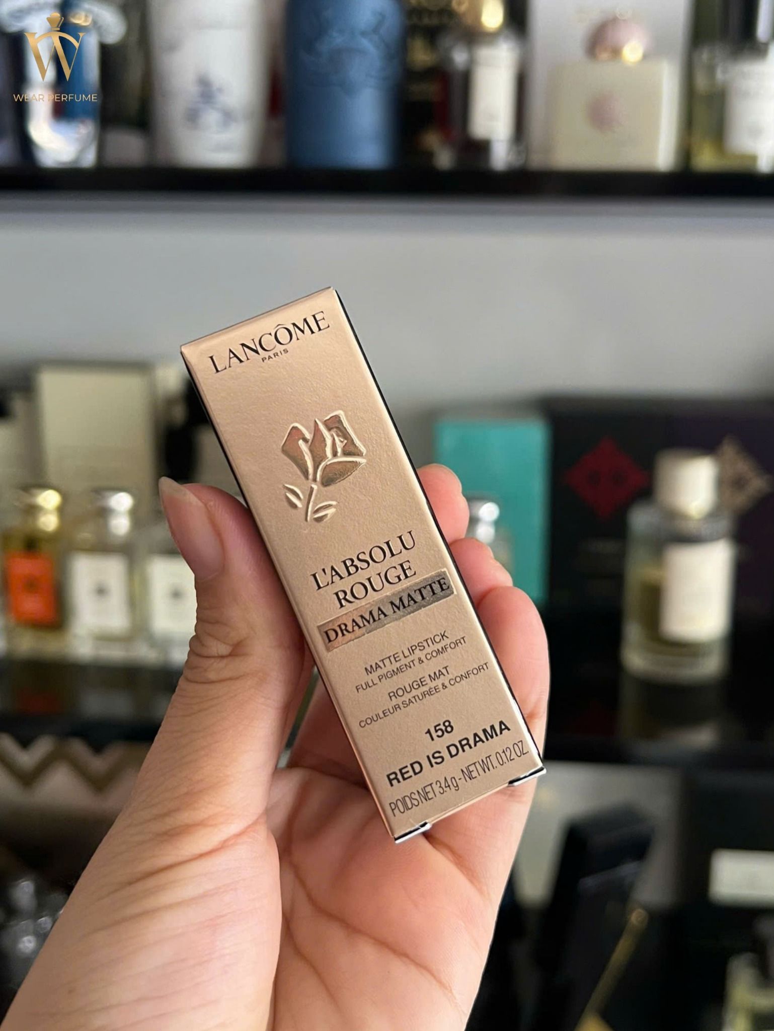  Son Lancome 158 Red Is Drama - Nét Đỏ Quyến Rũ Cho Nàng Cá Tính 