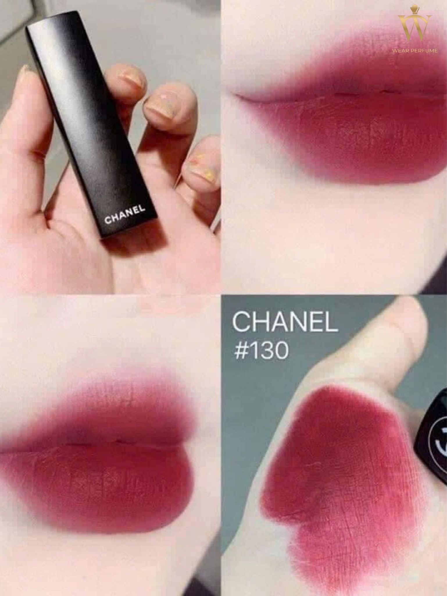  Son Chanel Rouge Allure Velvet Extreme 130 Rouge Obscur - Màu Đỏ Burgundi 