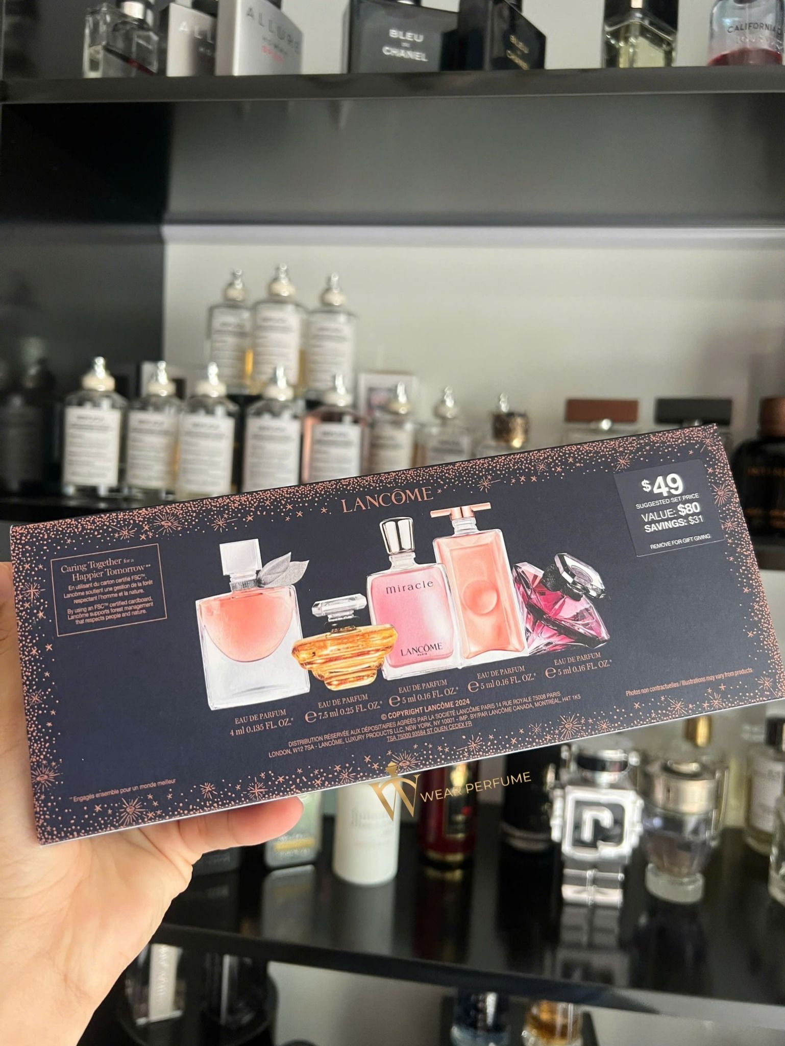  Set Nước Hoa Lancome Miniatures Fragance 5 Chai (New) 