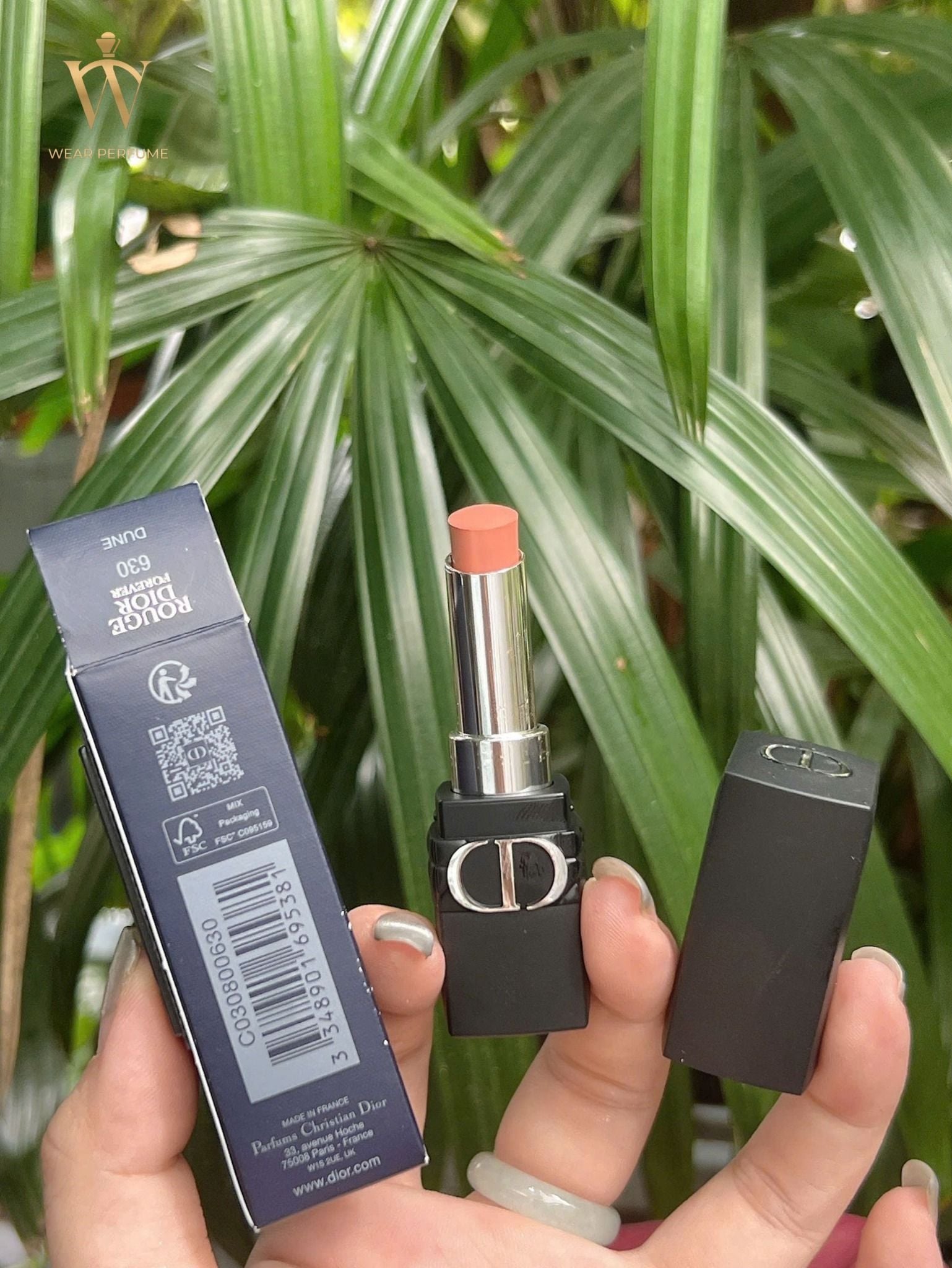  Son Dior Rouge Dior Forever Lipstick 630 Dune - Màu Hồng Cam Nude 