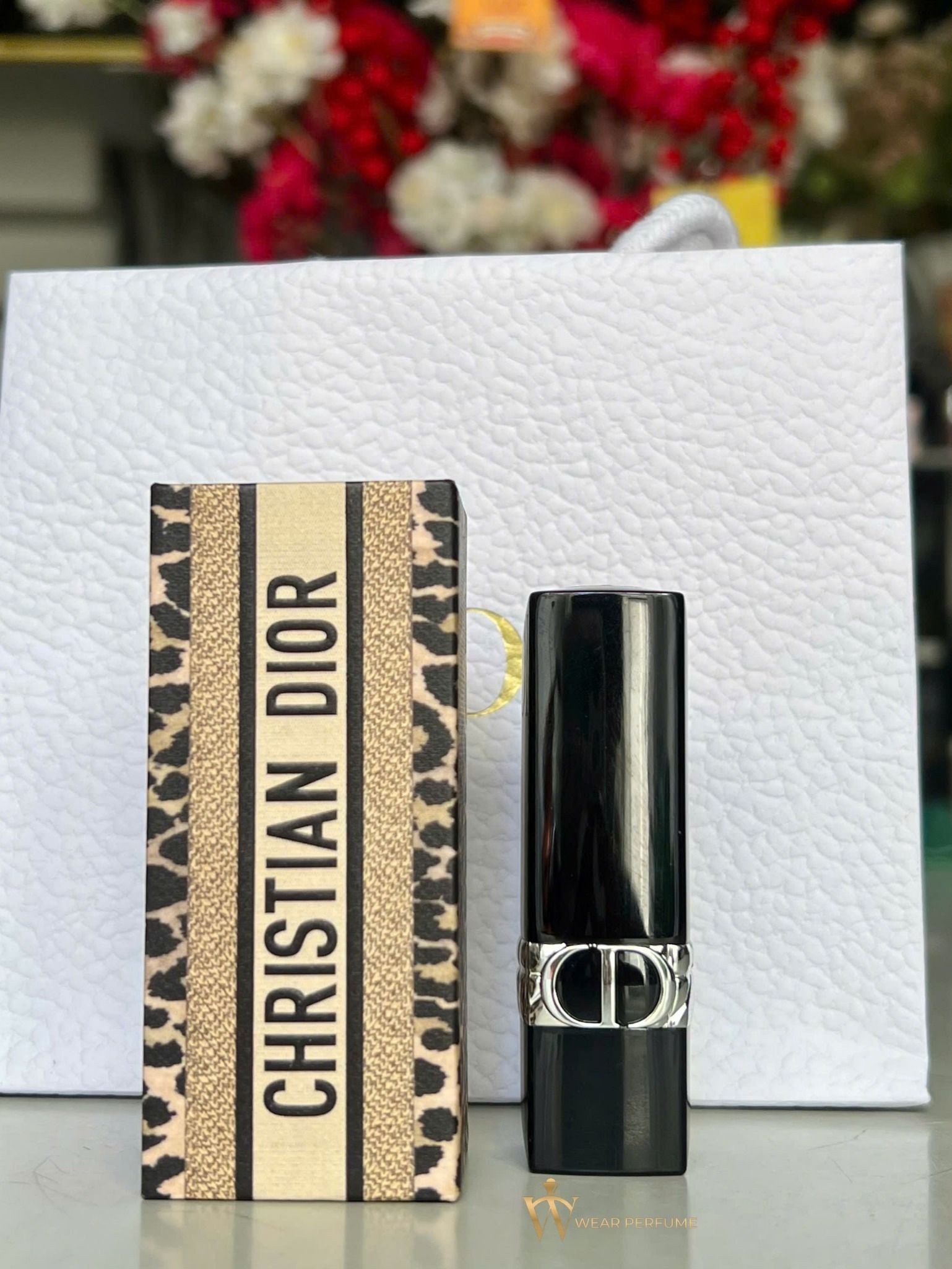  Son Dior Rouge Limited Edition 999 Velvet - Màu Đỏ Tươi (Vỏ Da Beo, Kèm túi hãng) 