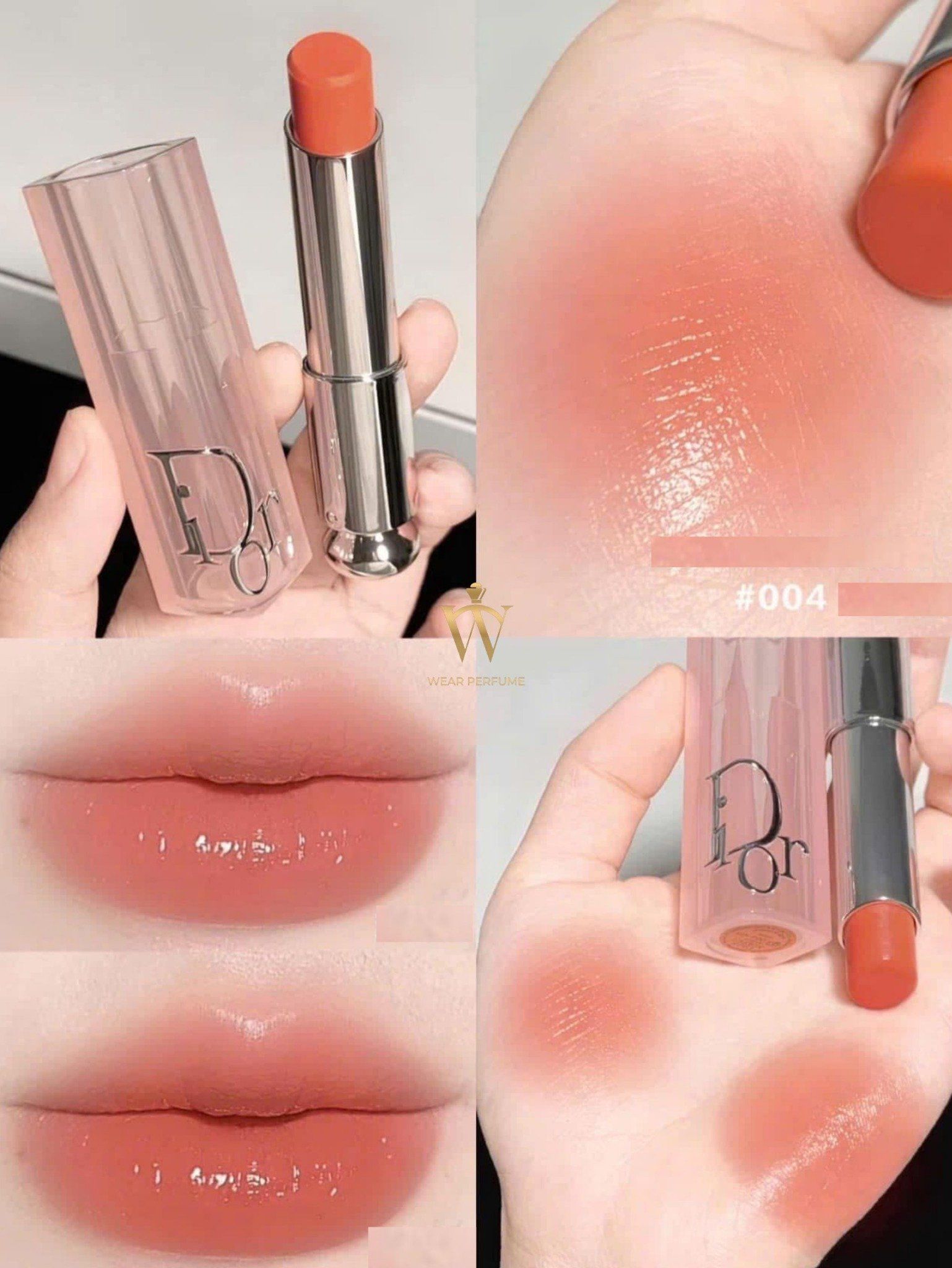  Son Dưỡng Dior Addict Lip Glow Màu 004 Coral - Cam San Hô ( Mẫu Mới 2025 ) Tặng kèm túi hãng 