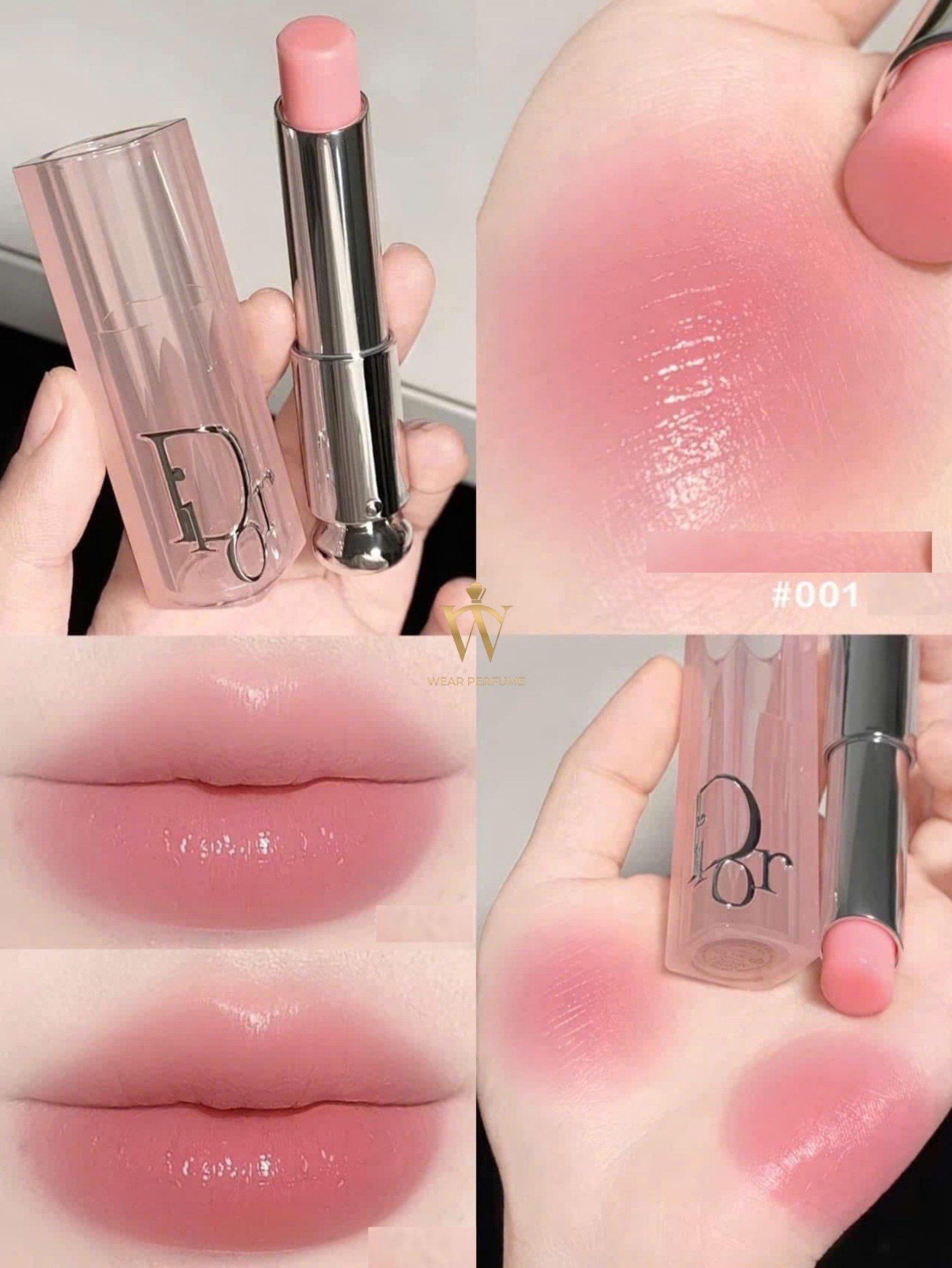  Son Dưỡng Dior Addict Lip Glow 001 Pink - Hồng Baby ( Mẫu Mới 2025 ) Tặng kèm túi hãng 