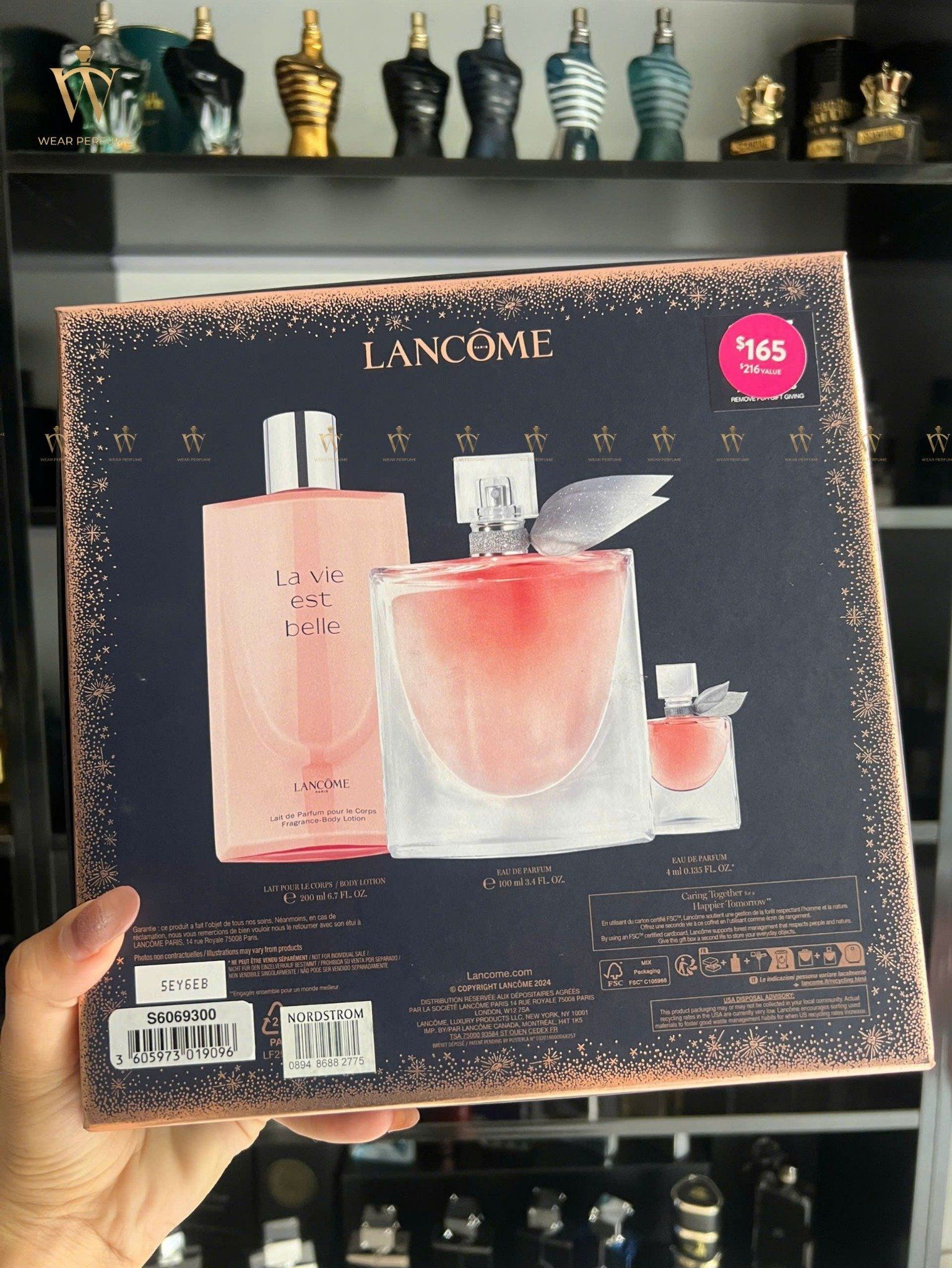  Giftset Nước Hoa Lancome La Vie Est Belle EDP ( 100ML + 200ML+ 4ML) 