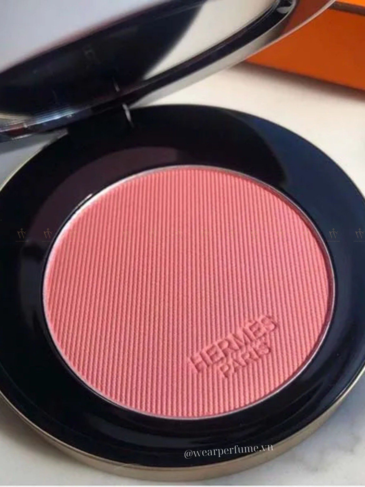  Phấn Má Hồng Hermès Silky Blushes 32 Rose Pommette - Màu Hồng Đào 6g 