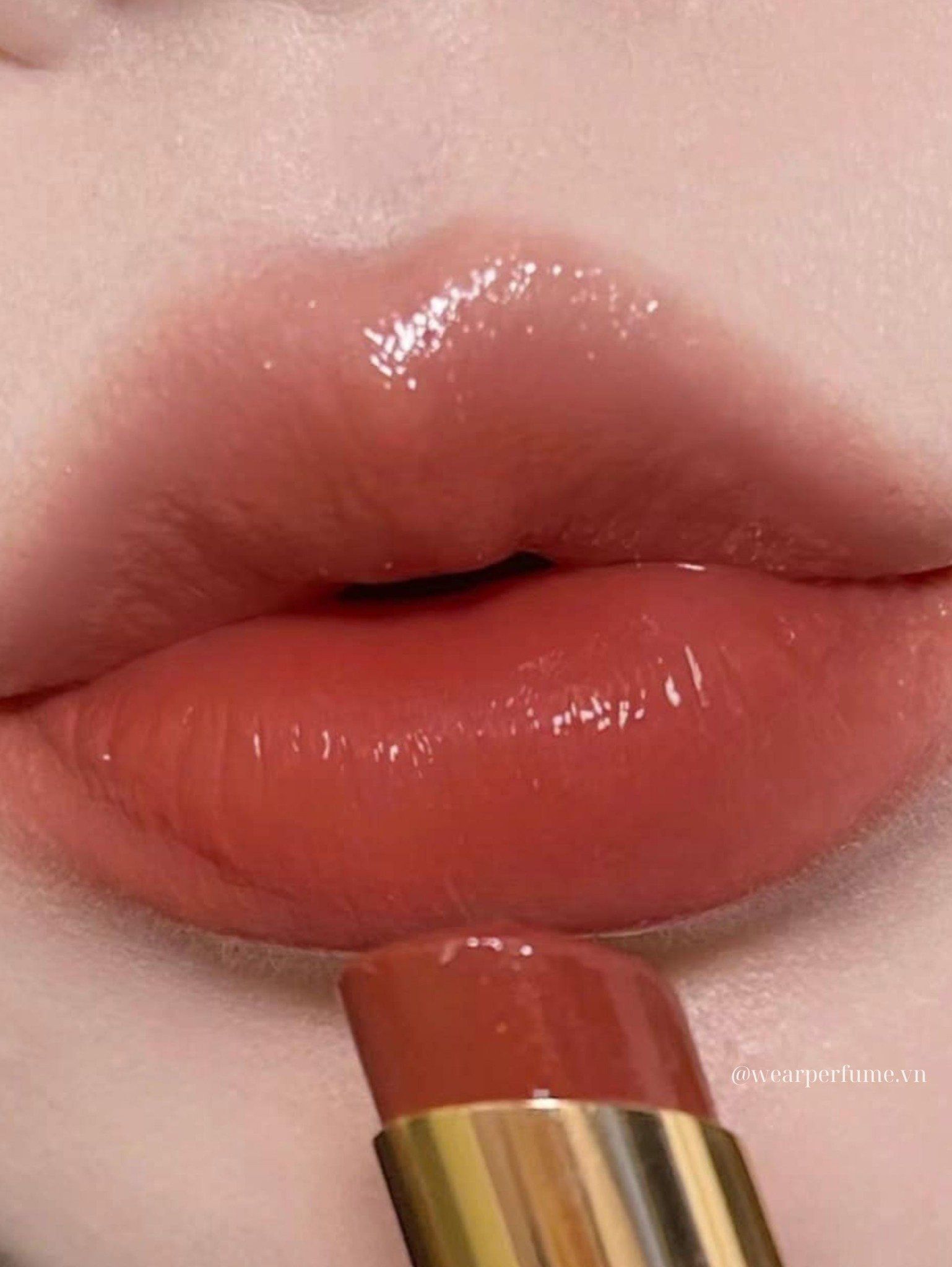  Son Yves Saint Laurent YSL Rouge Volupté Shine 151 Orange Caraco - Màu Cam Nude 