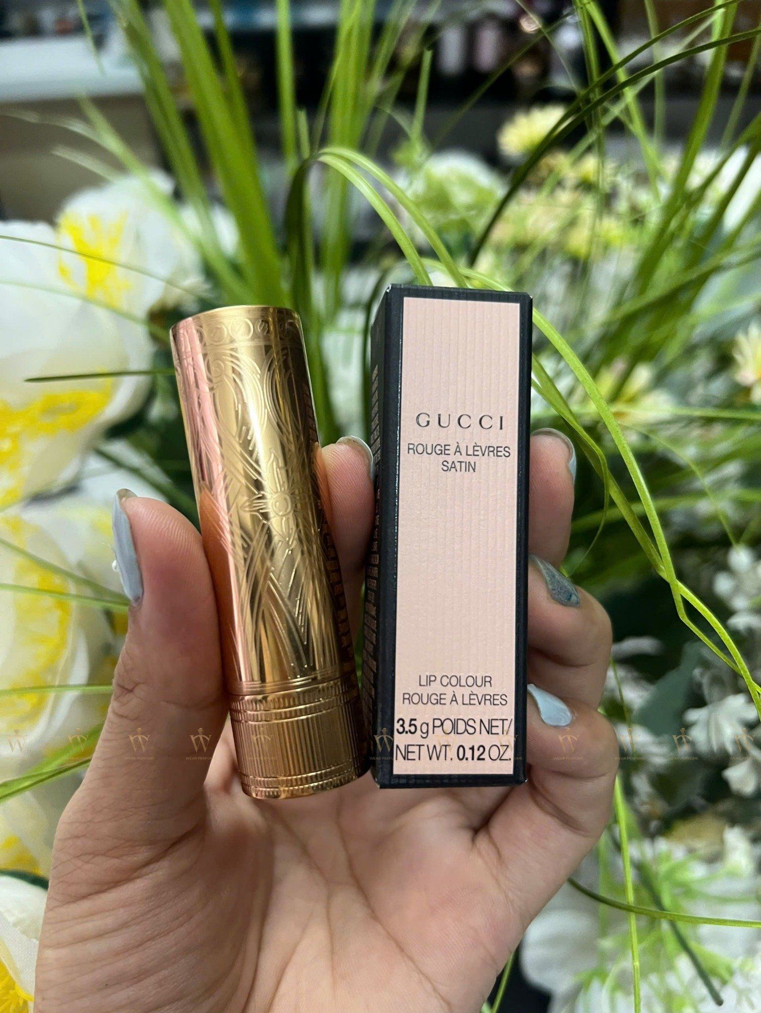  Son Gucci 208 They Met In Argentina, Rouge À Lèvres Satin Lipstick - Màu Hồng Cam 
