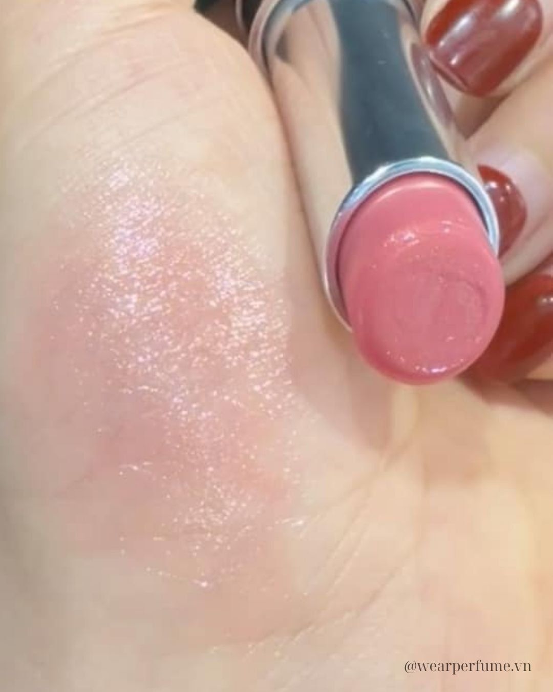  Son Dưỡng Dior Addict Lip Glow Màu 077 Candy (2025) - Màu Hồng Cam Baby 