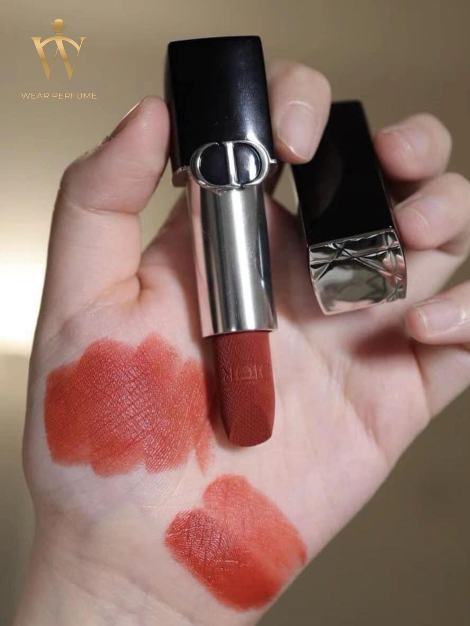  Son Dior Velvet 777 Fahrenheit - Màu Đỏ Cam 