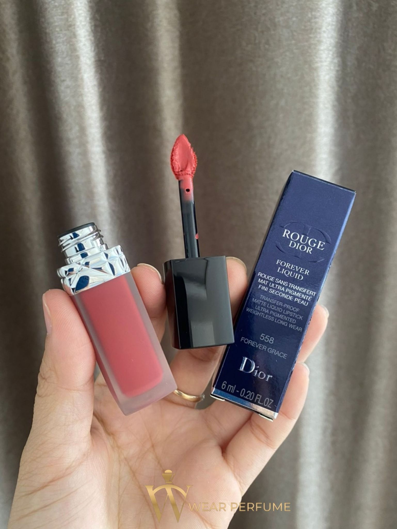  Son Kem Dior Rouge Dior Forever Liquid 558 Forever Grace - Hồng Hoa Khô 