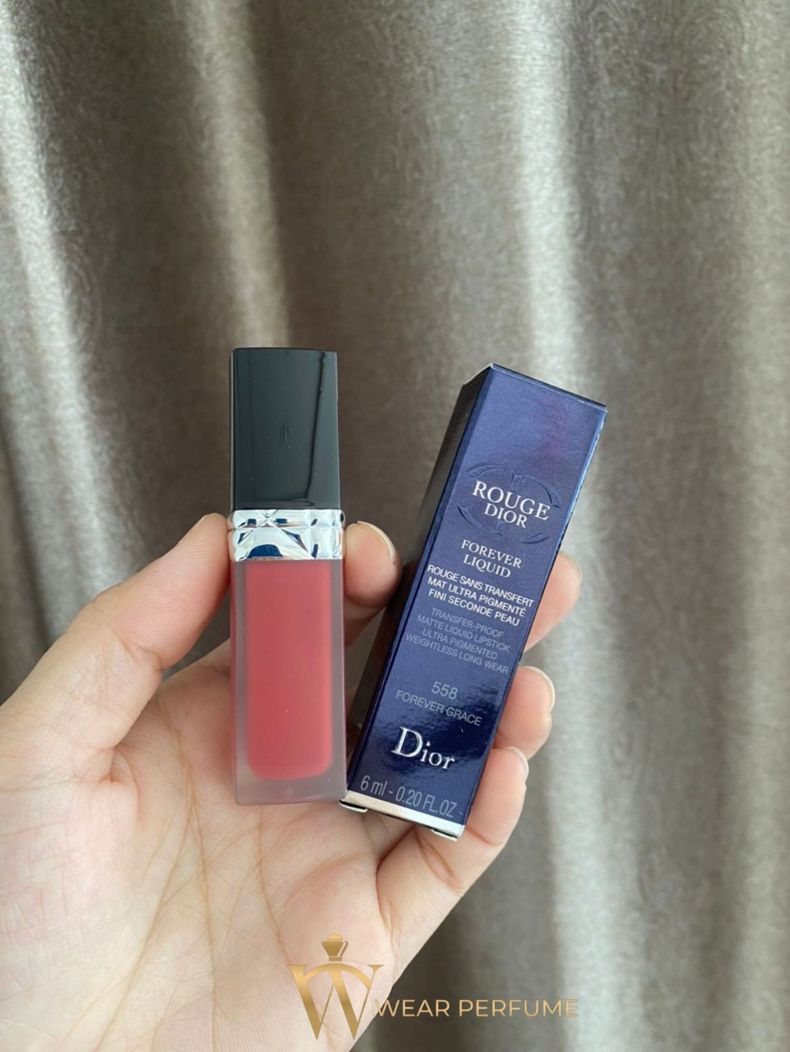  Son Kem Dior Rouge Dior Forever Liquid 558 Forever Grace - Hồng Hoa Khô 