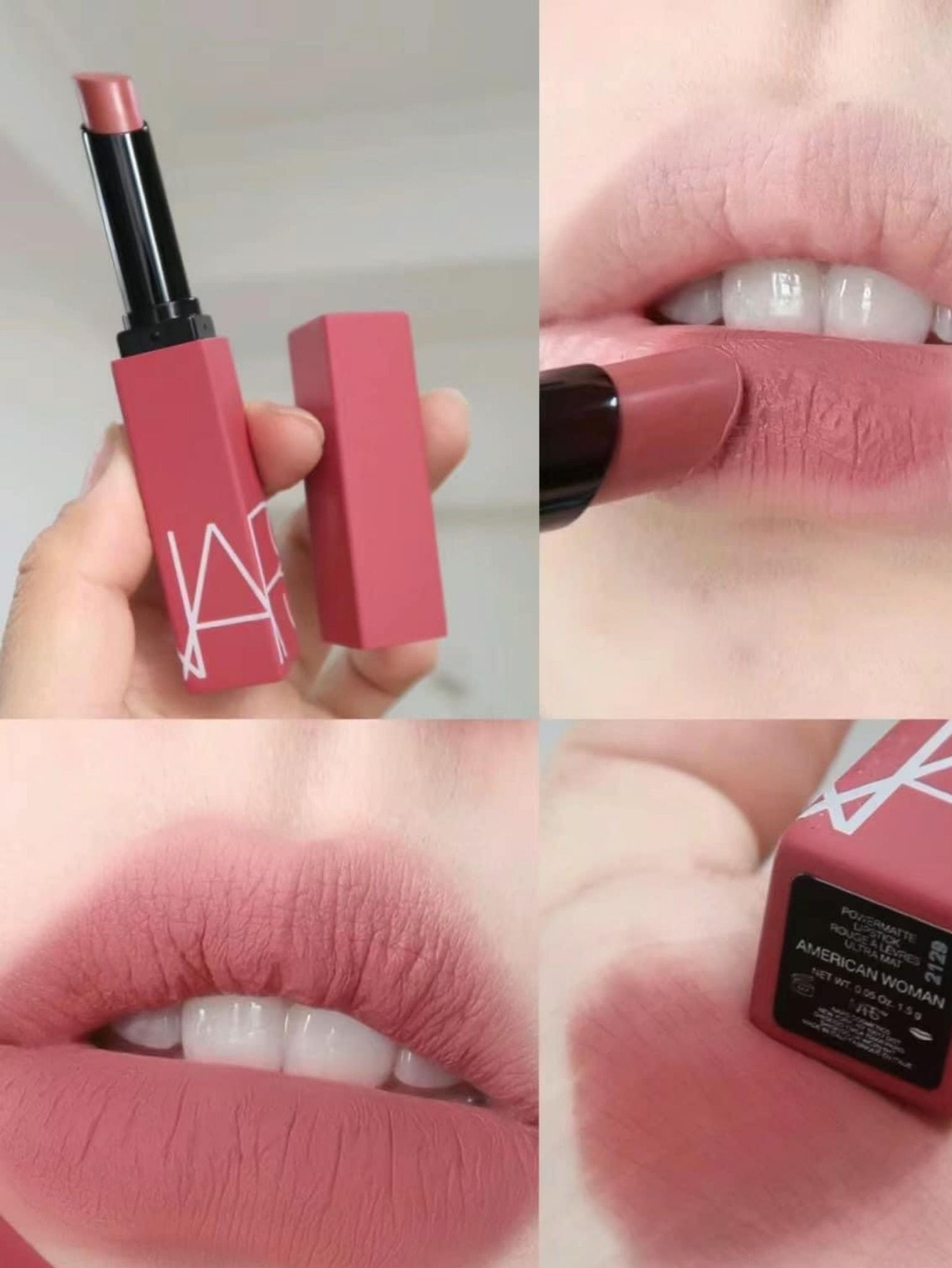  Son Nars Powermatte Lipstick 112 American Woman - Màu Hồng Đất 