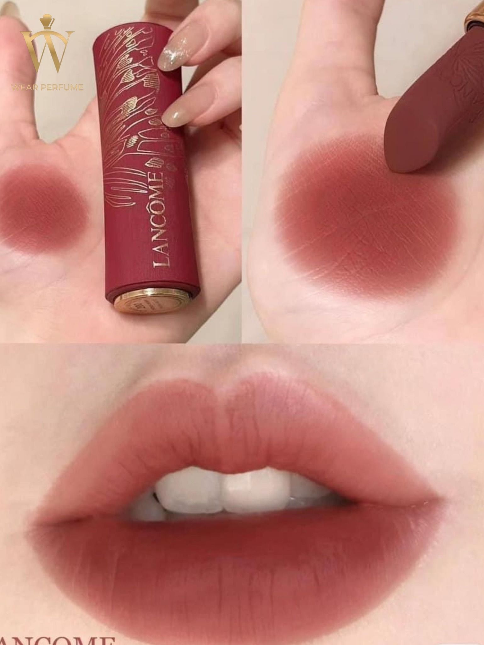  Son Lancome L'absolu Rouge Drama Matte 200 French Drama - Màu Đỏ Nâu Đất 